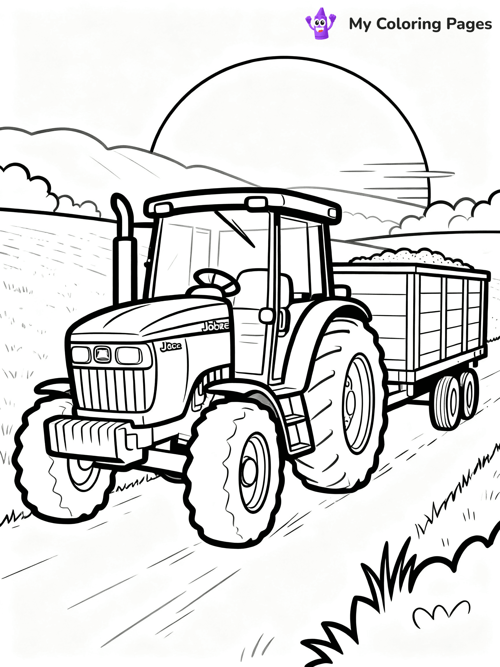 John Deere Tractor Coloring Pages - 15