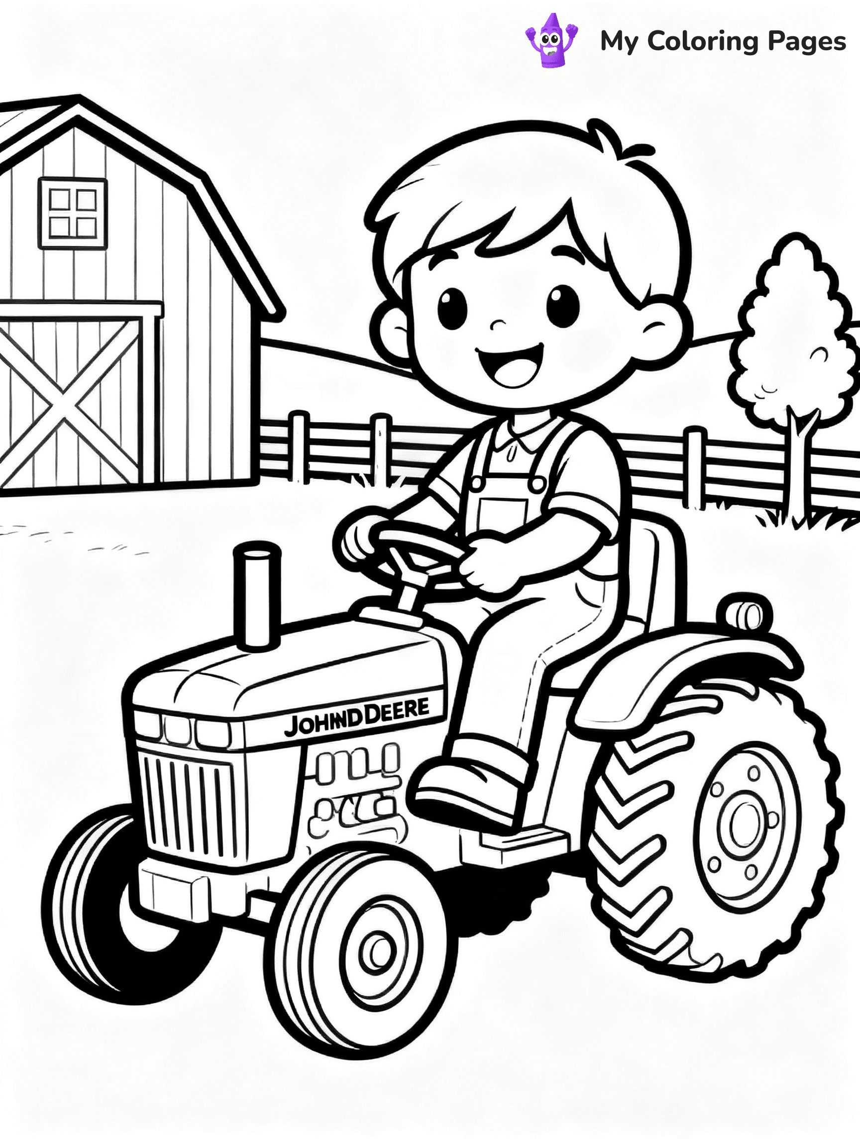 John Deere Tractor Coloring Pages - 14
