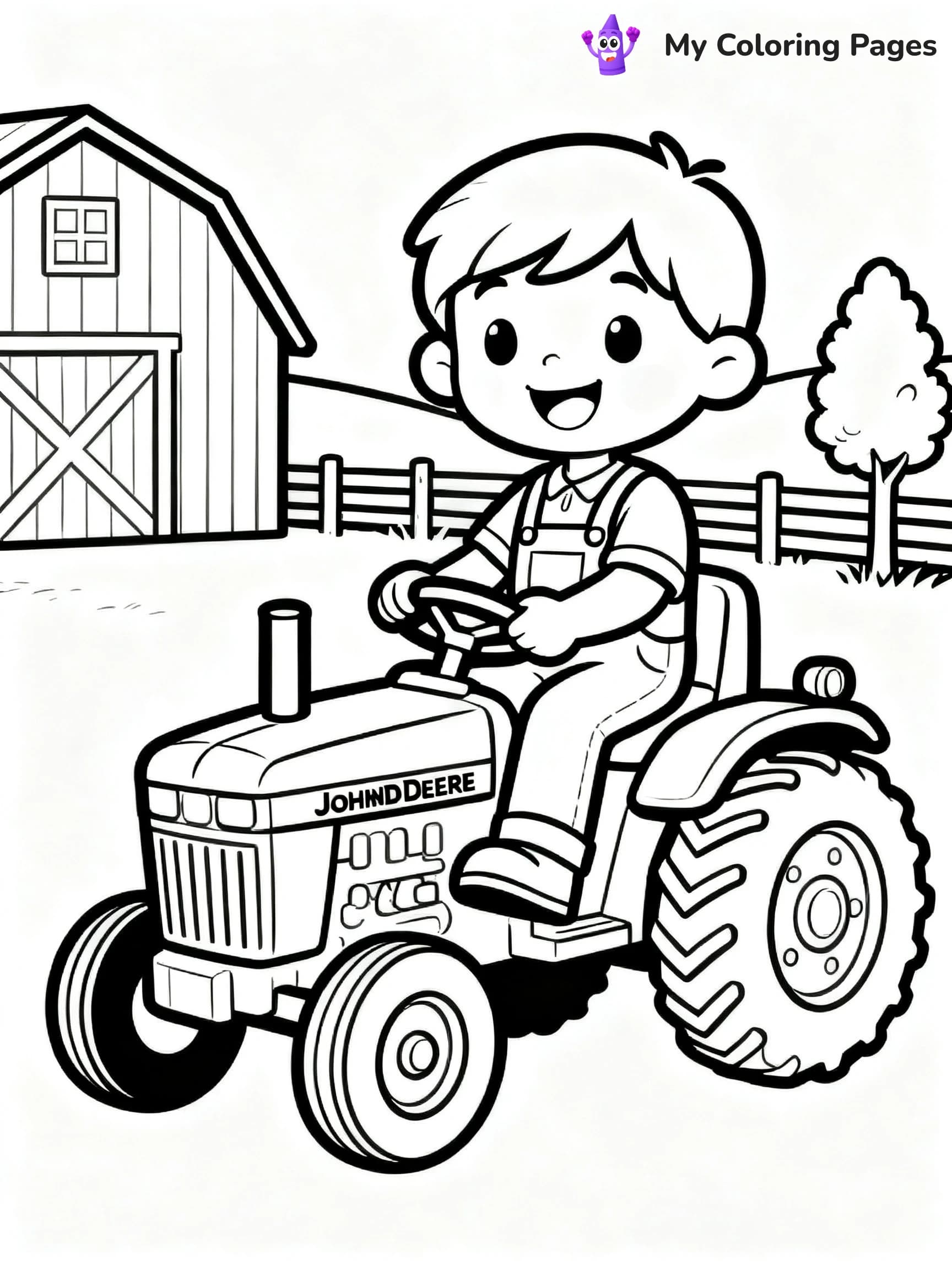 John Deere Tractor Coloring Pages - 13