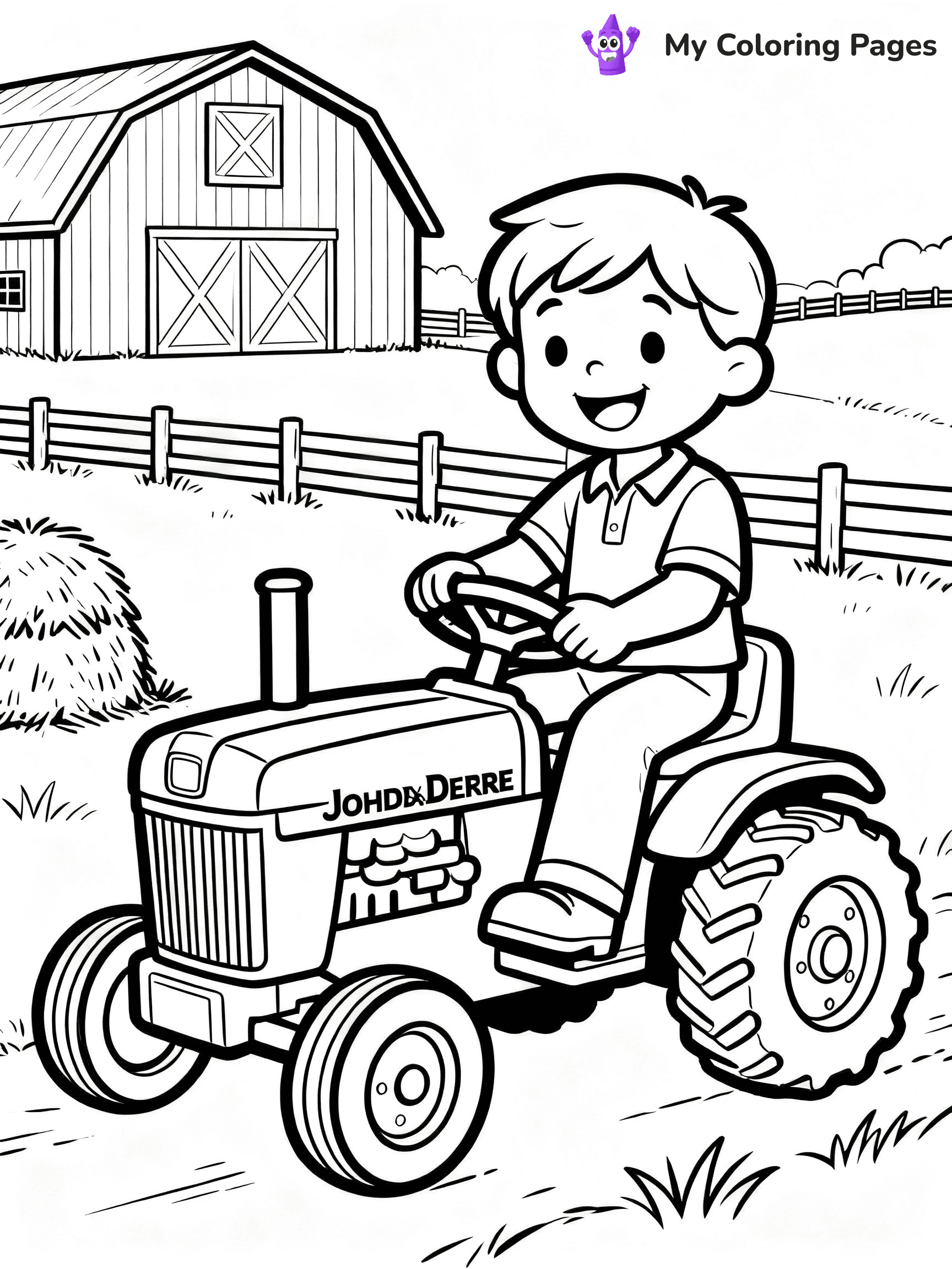 John Deere Tractor Coloring Pages - 13