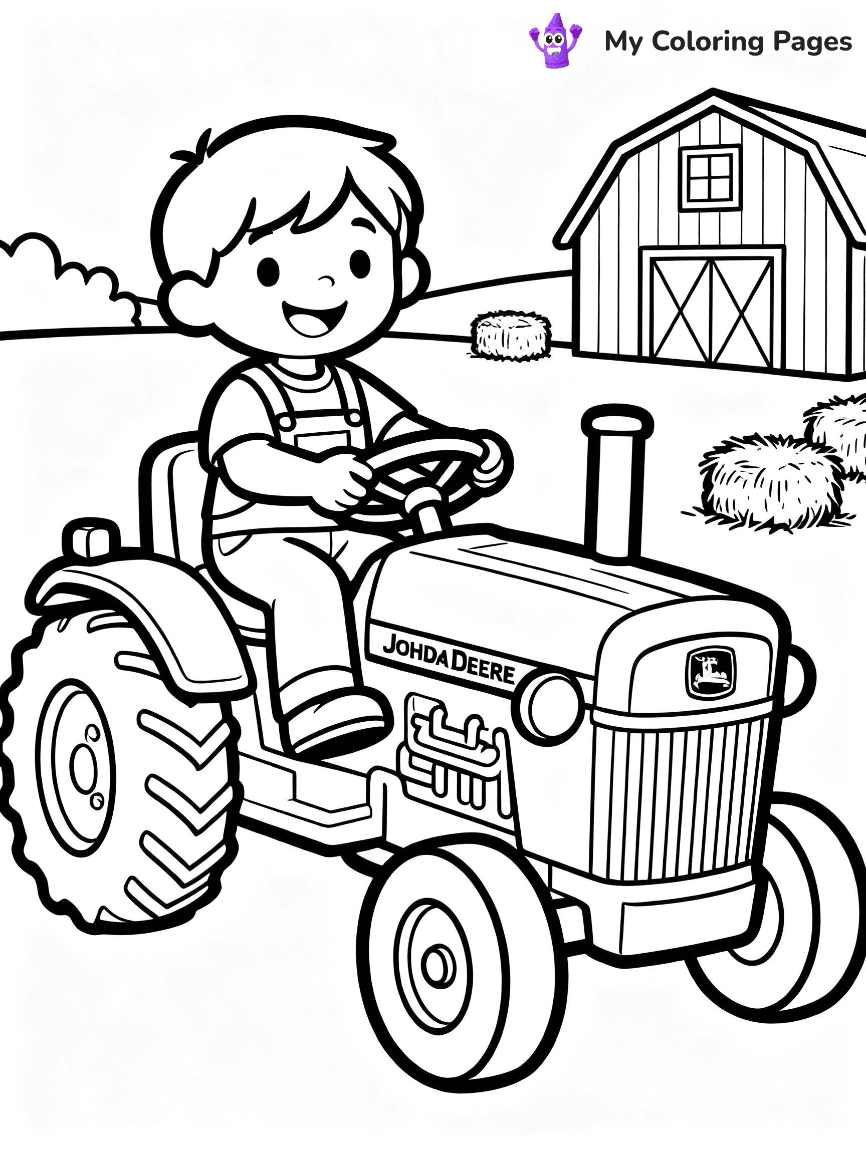 John Deere Tractor Coloring Pages - 11