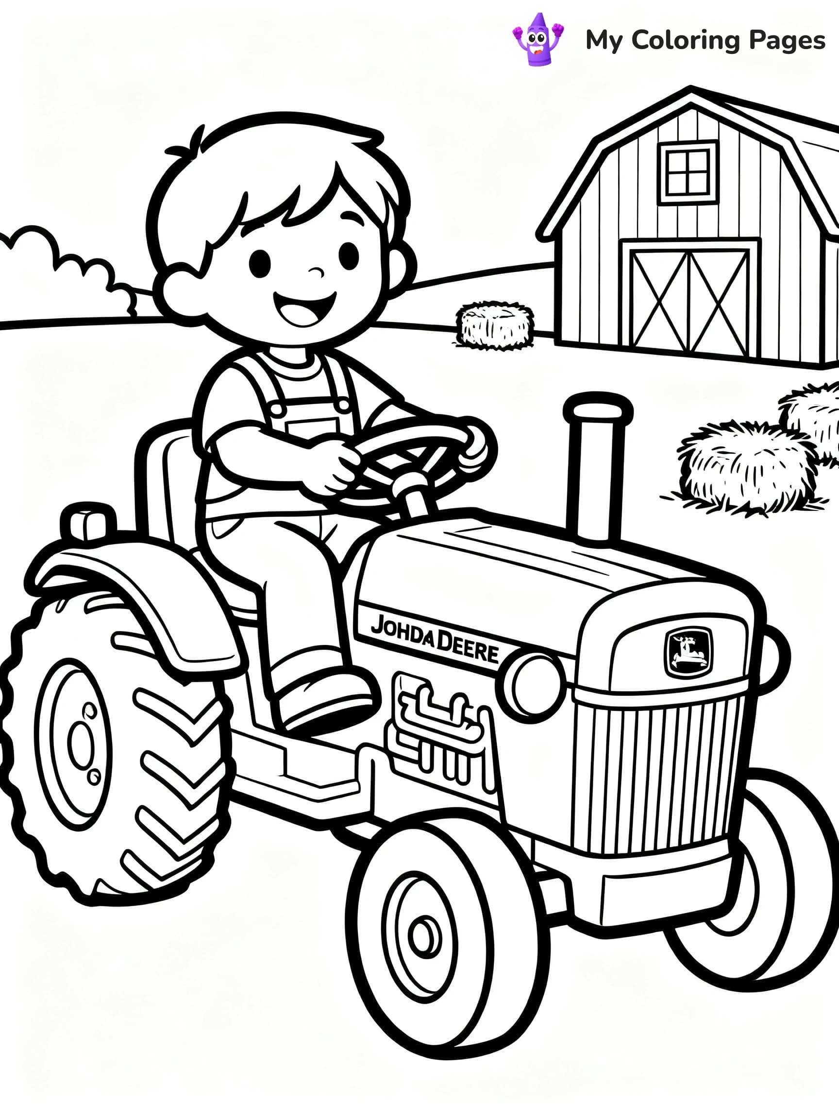 John Deere Tractor Coloring Pages - 10