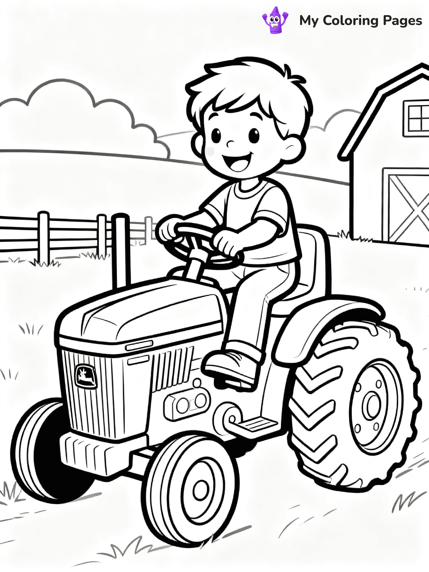 John Deere Tractor Coloring Pages - 10