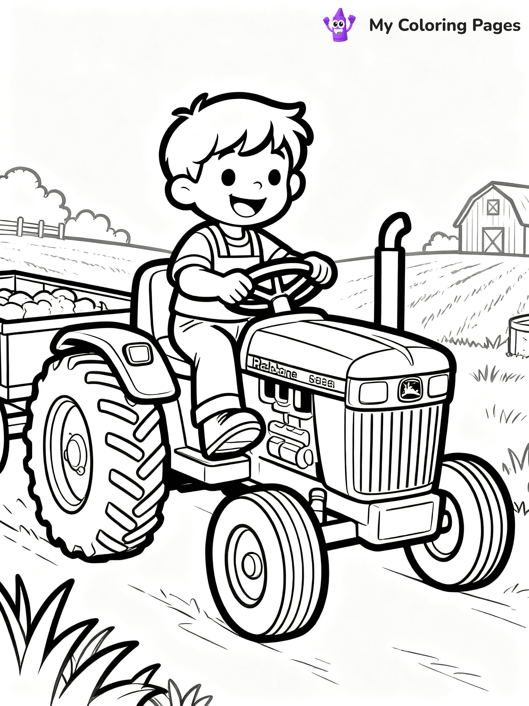 John Deere Tractor Coloring Pages - 9