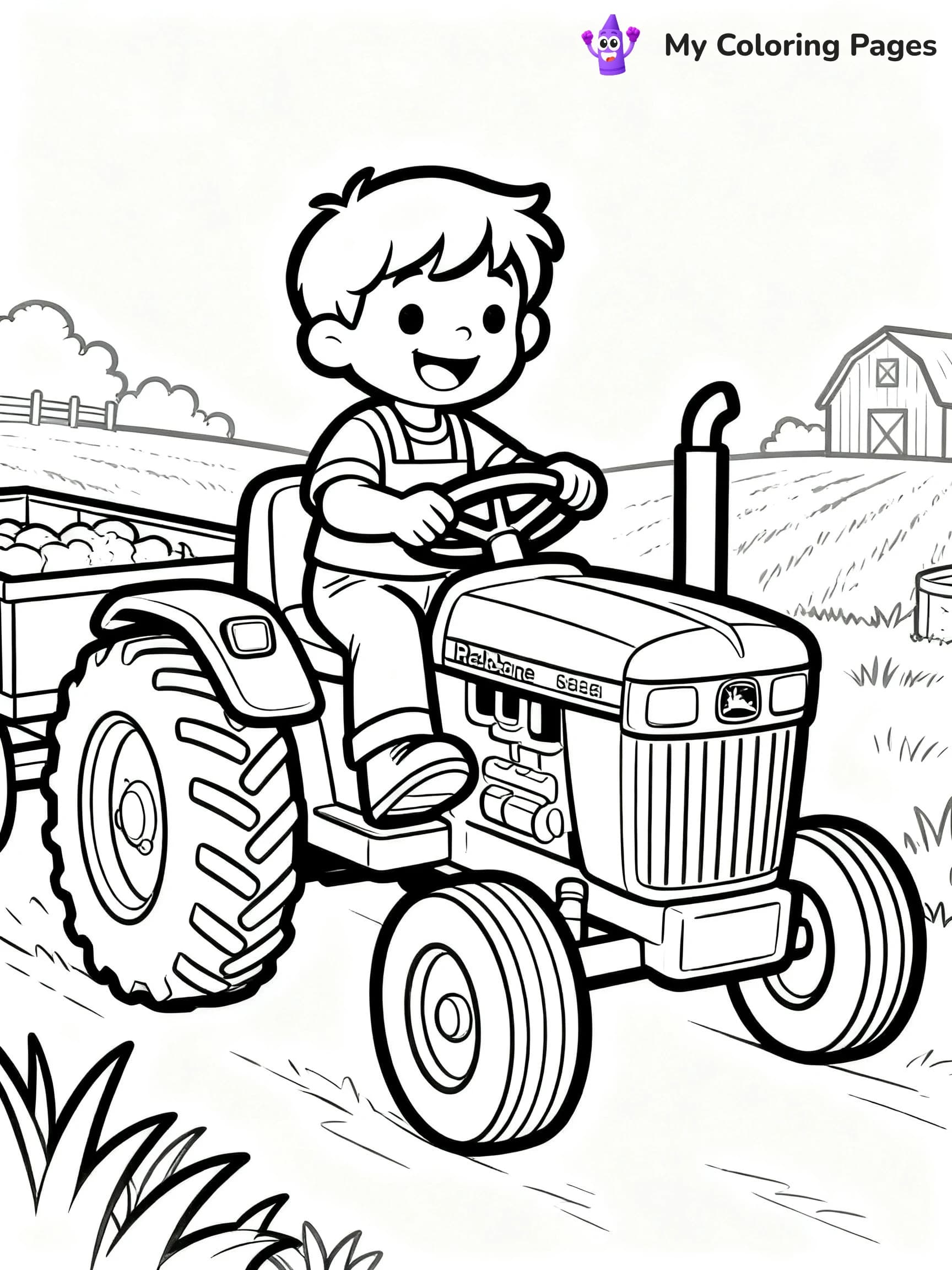 John Deere Tractor Coloring Pages - 8