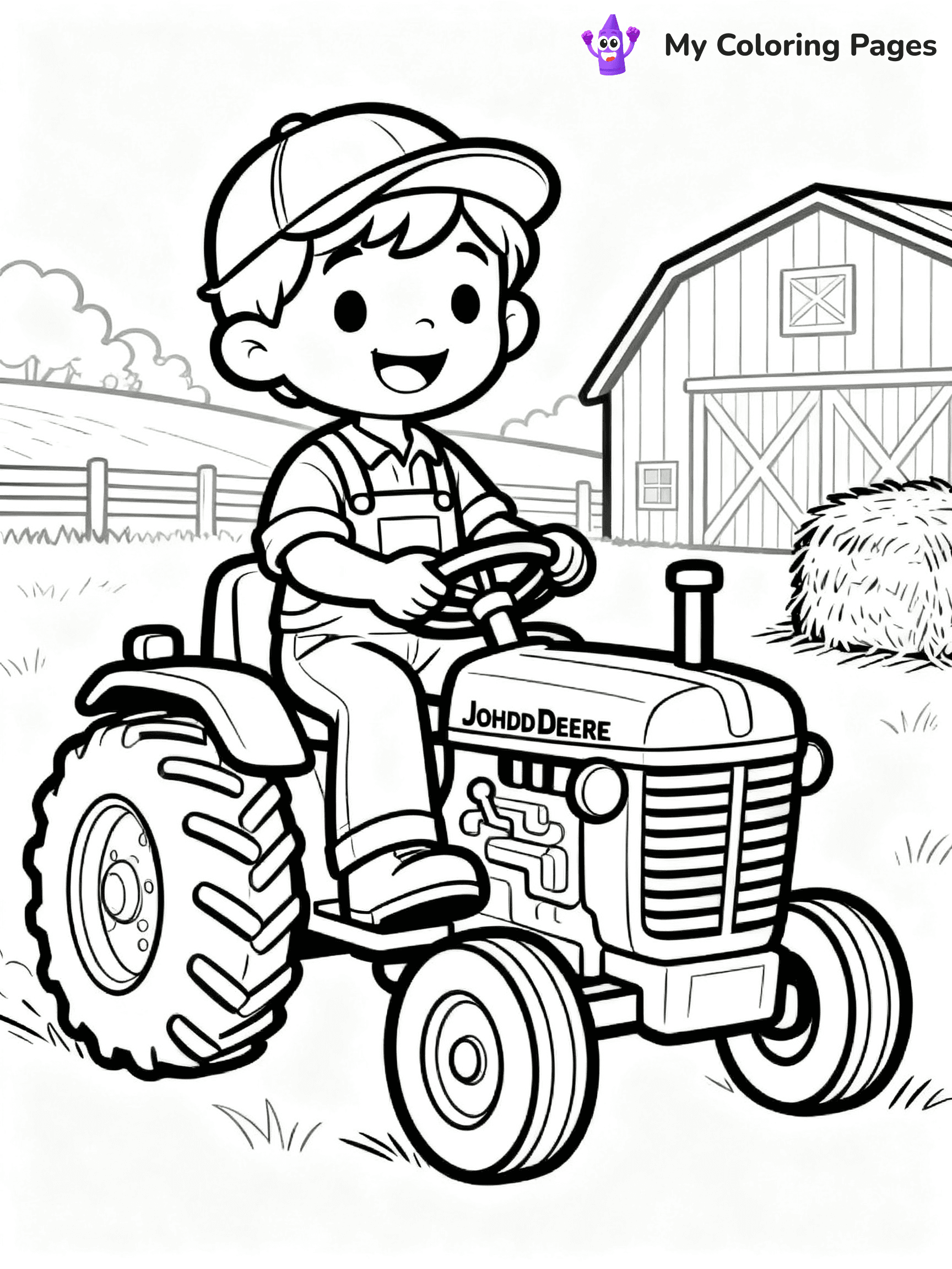 John Deere Tractor Coloring Pages - 8
