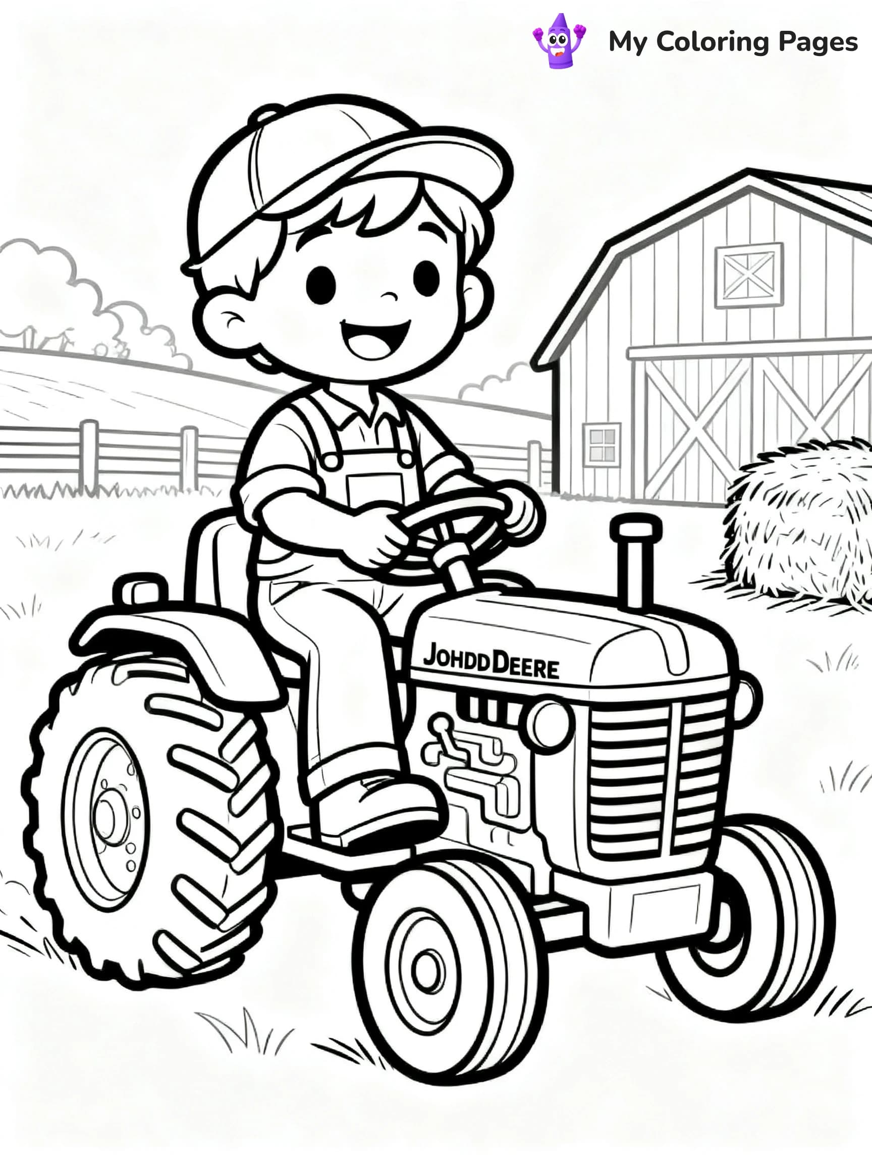 John Deere Tractor Coloring Pages - 7
