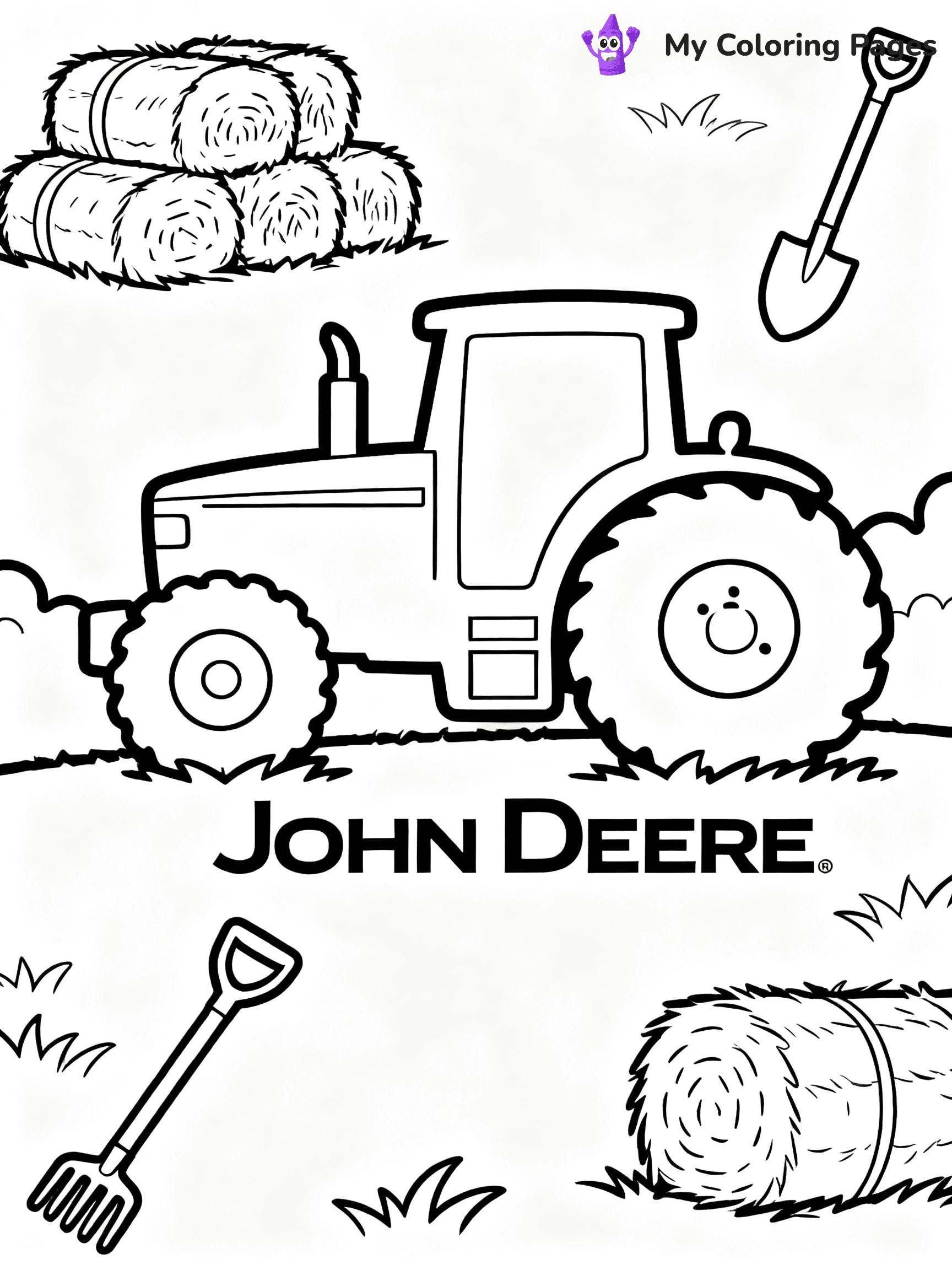John Deere Tractor Coloring Pages - 6