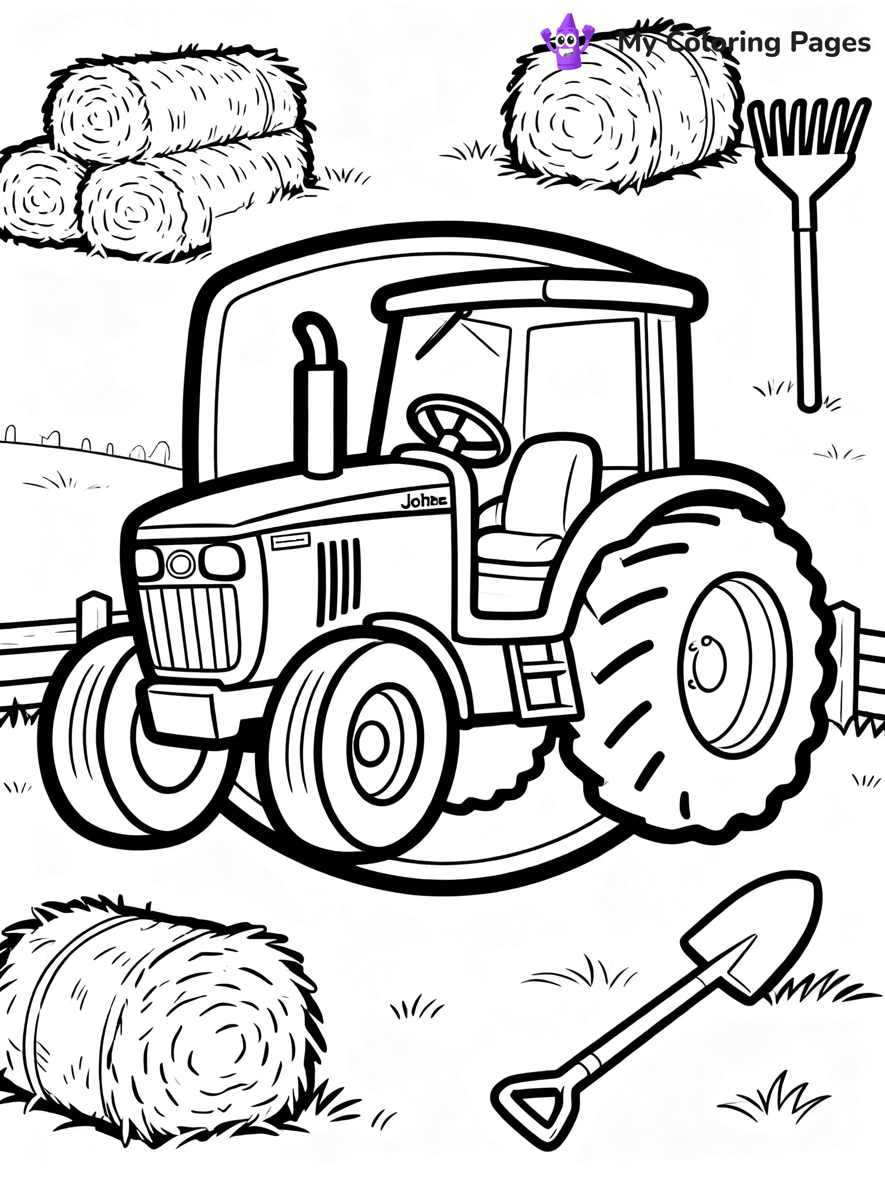 John Deere Tractor Coloring Pages - 5