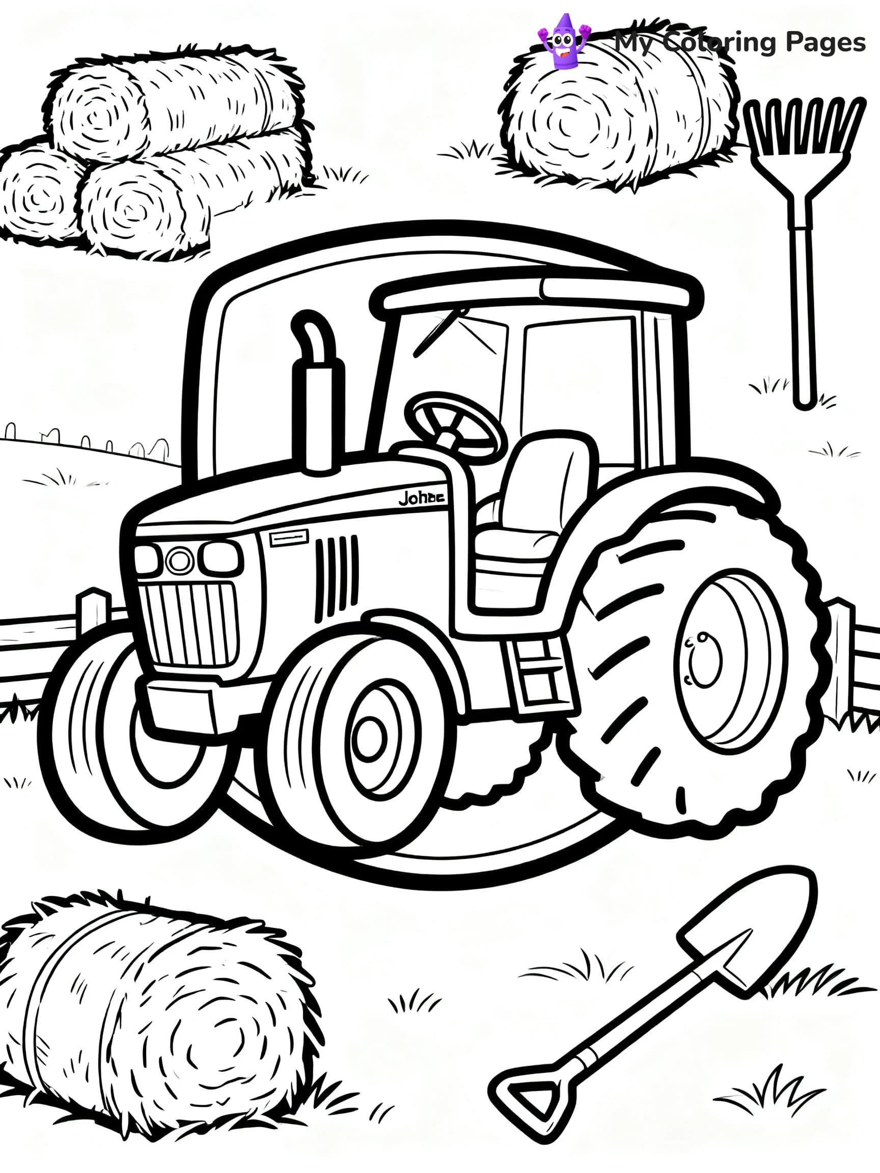 John Deere Tractor Coloring Pages - 4