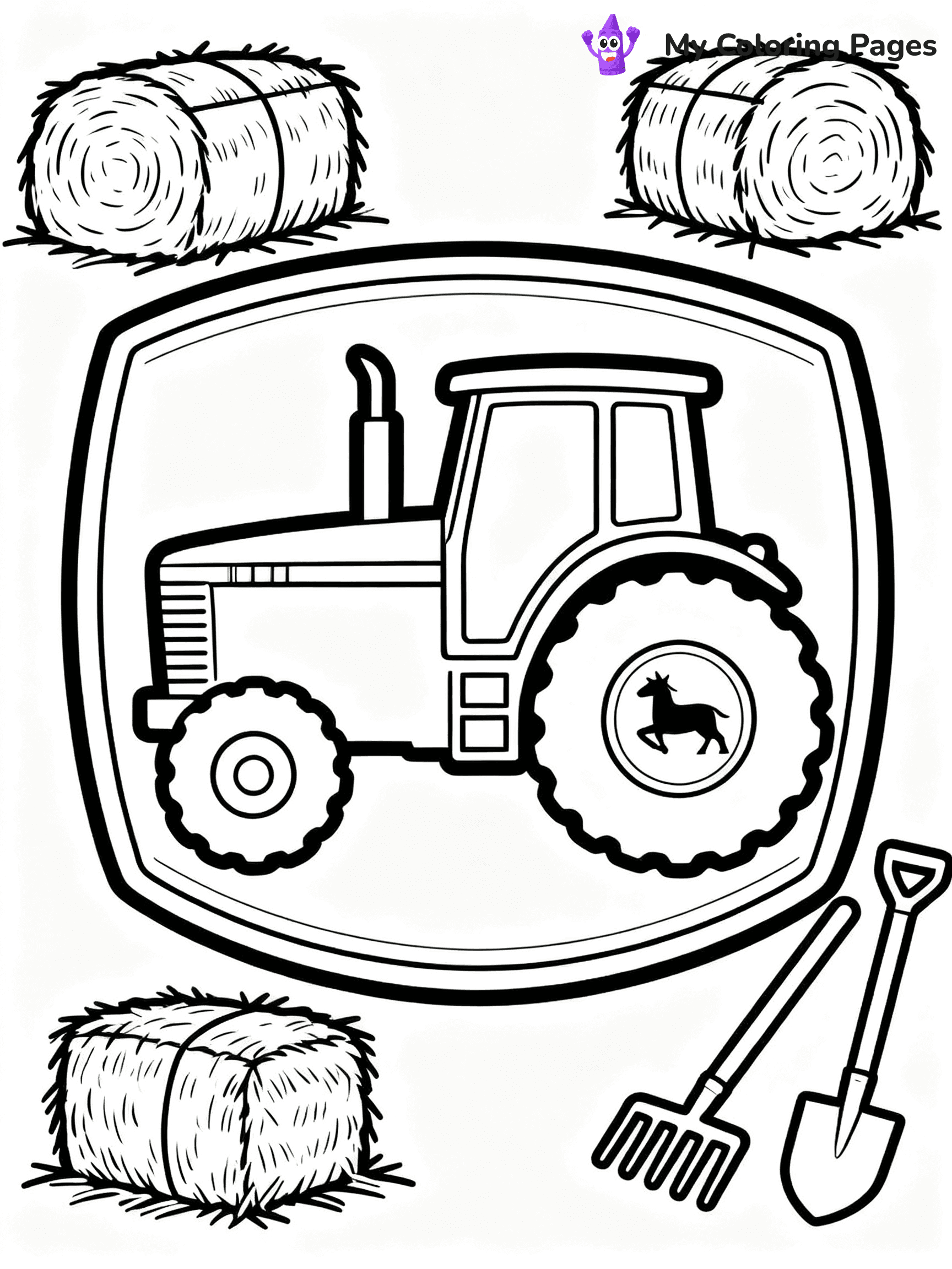 John Deere Tractor Coloring Pages - 4