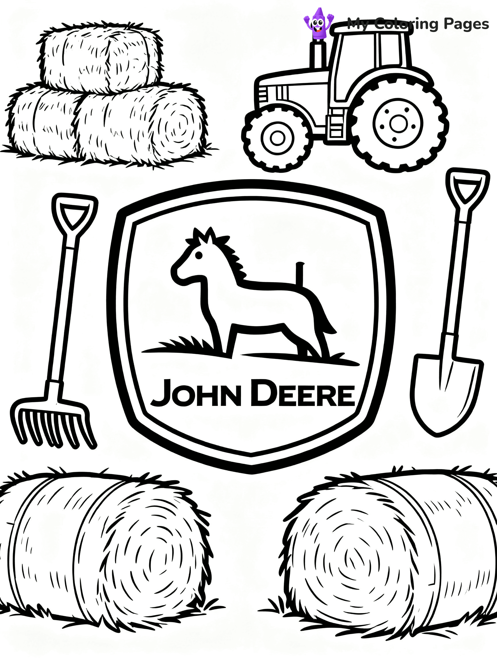 John Deere Tractor Coloring Pages - 3