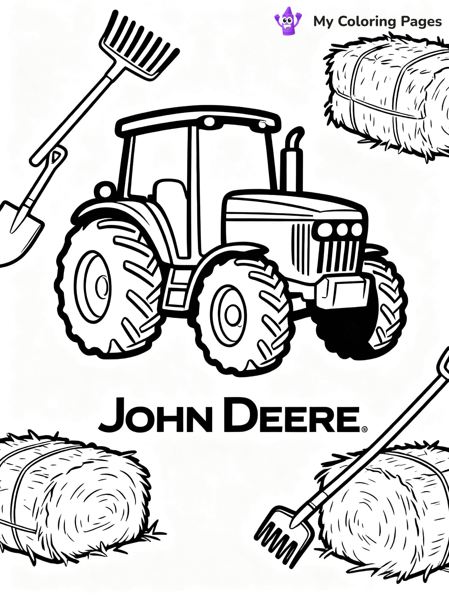 John Deere Tractor Coloring Pages - 2