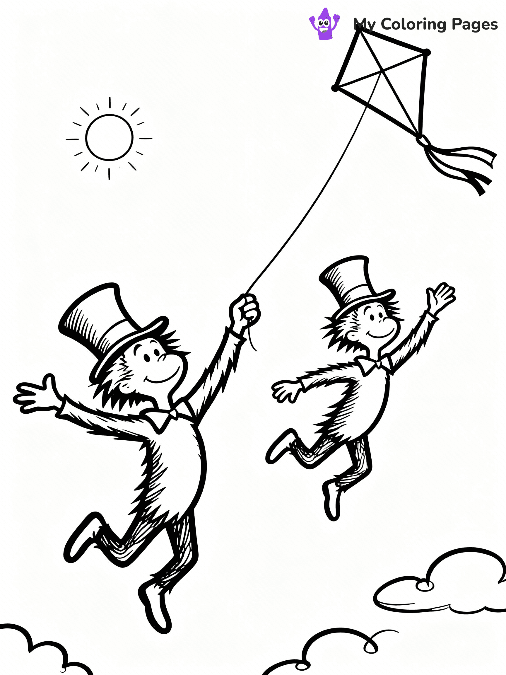 Cat In The Hat Coloring Pages - 24