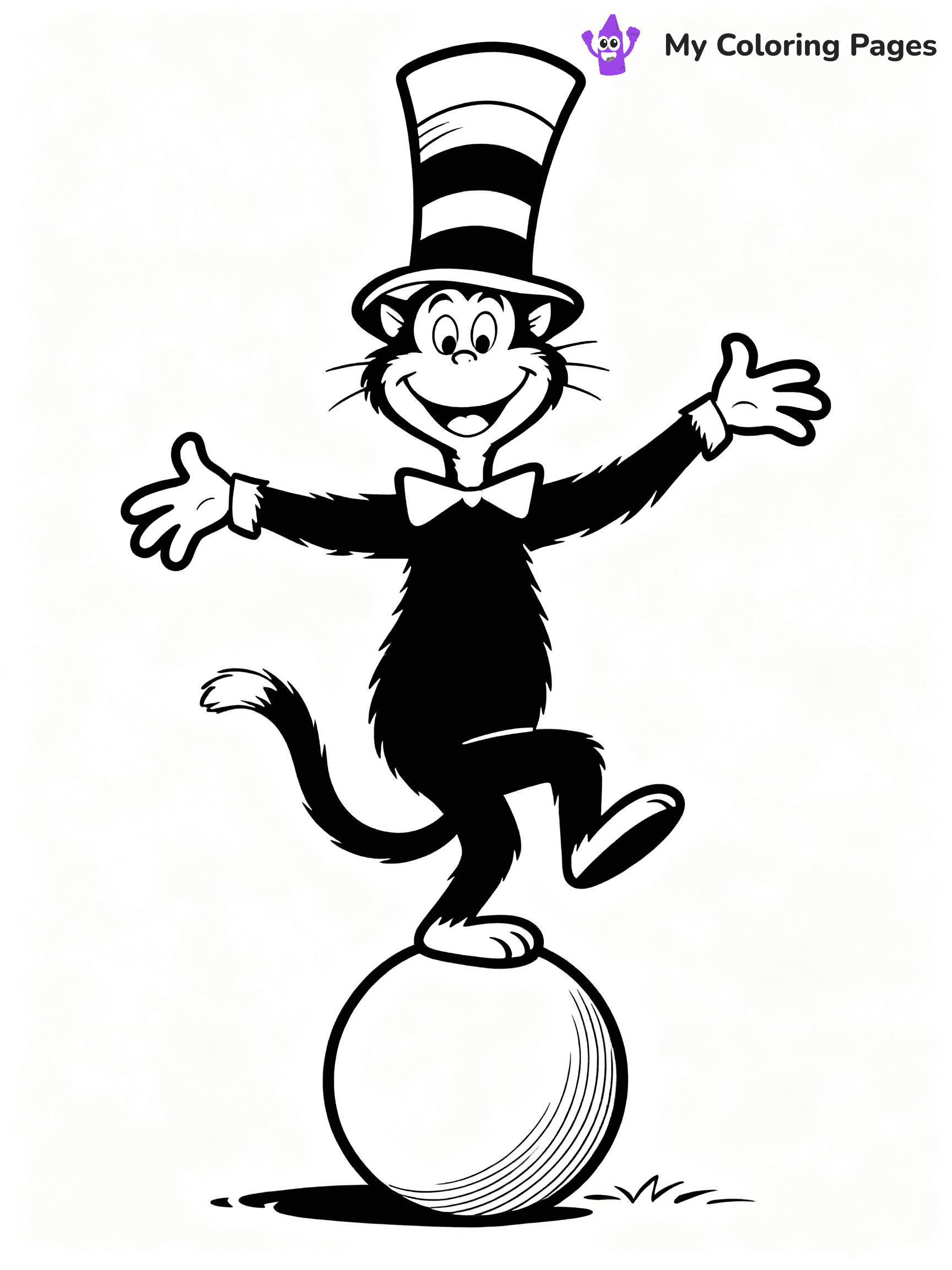 Cat In The Hat Coloring Pages - 18