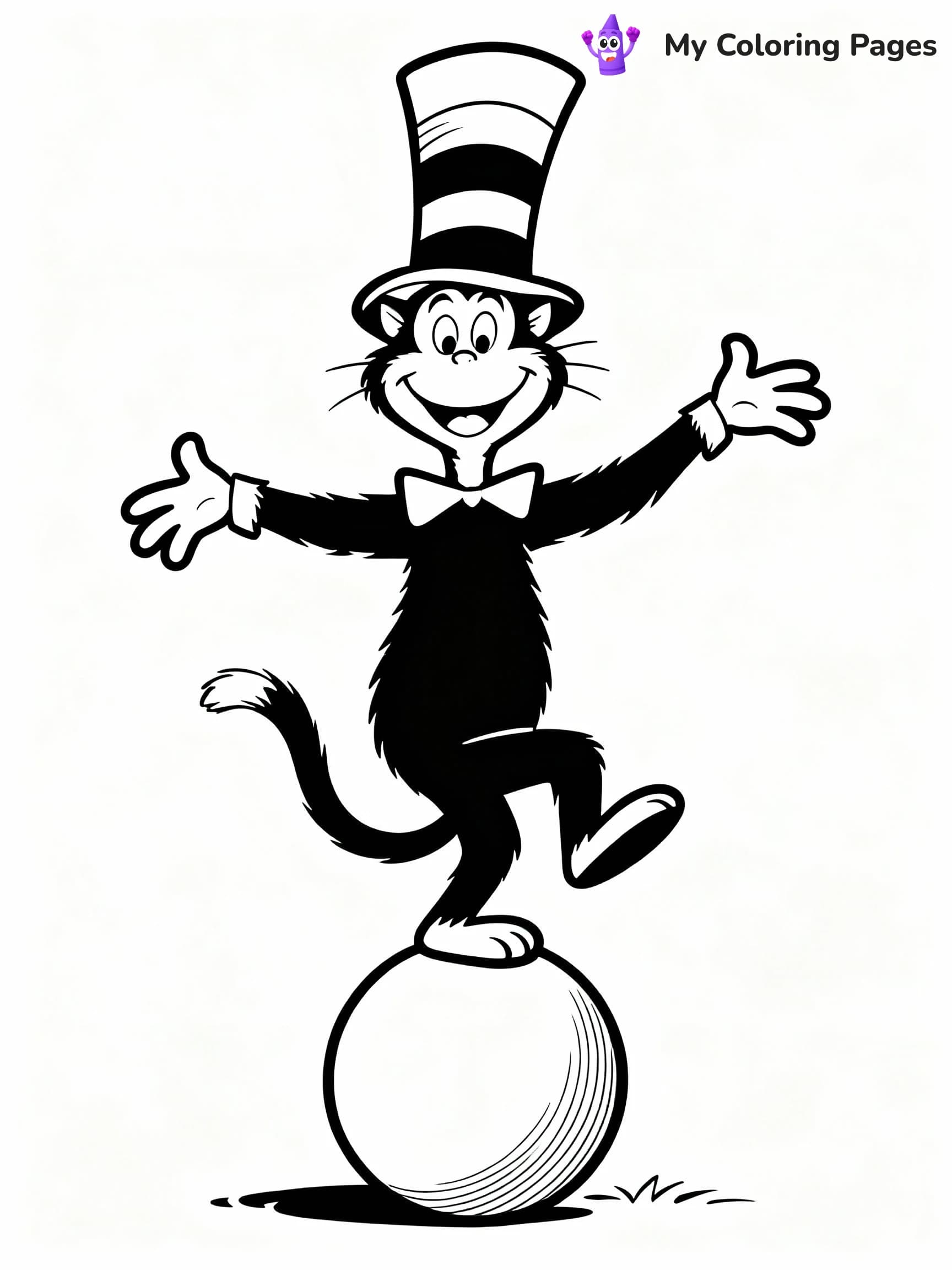 Cat In The Hat Coloring Pages - 18