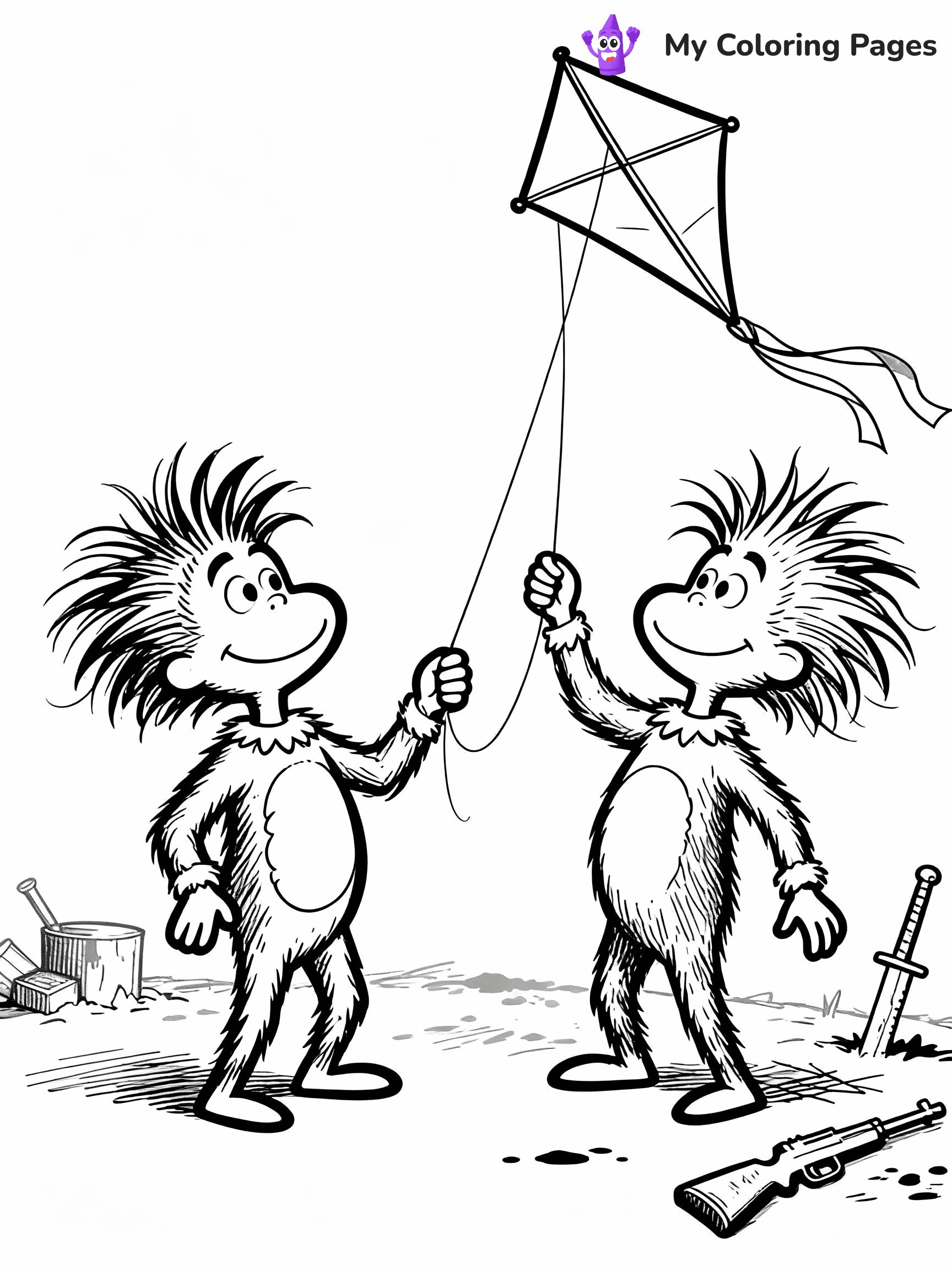 Cat In The Hat Coloring Pages - 17