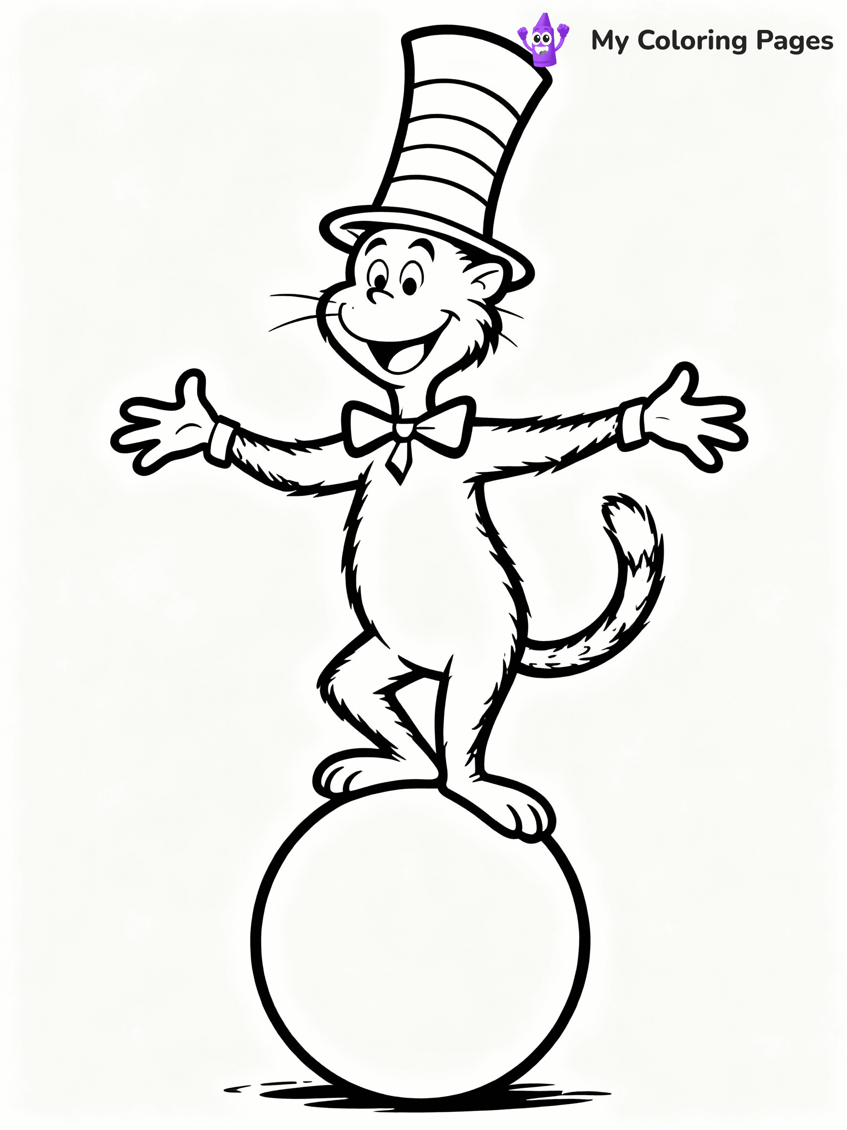 Cat In The Hat Coloring Pages - 16