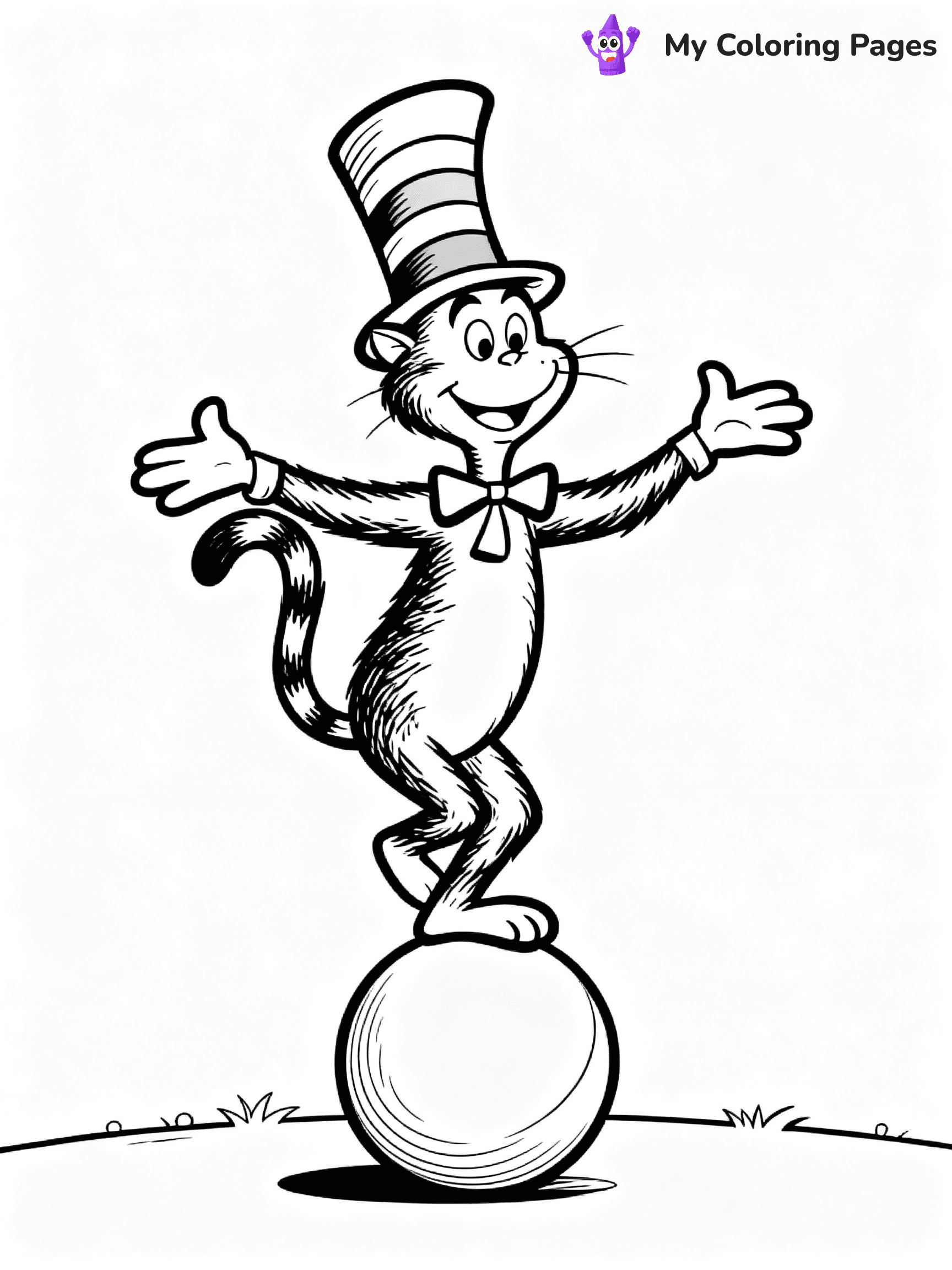 Cat In The Hat Coloring Pages - 13