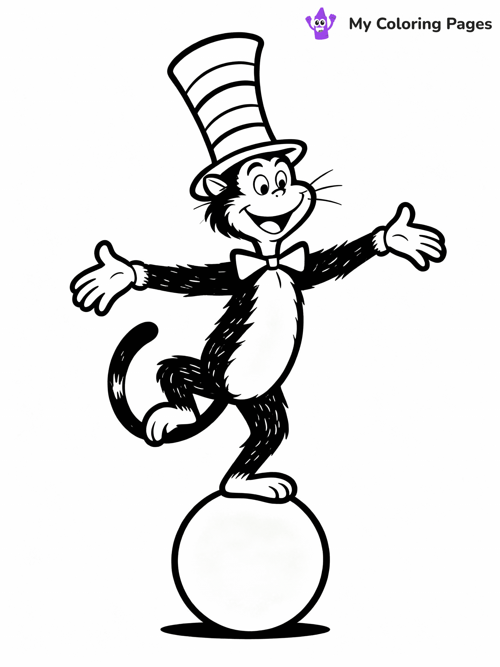 Cat In The Hat Coloring Pages - 10