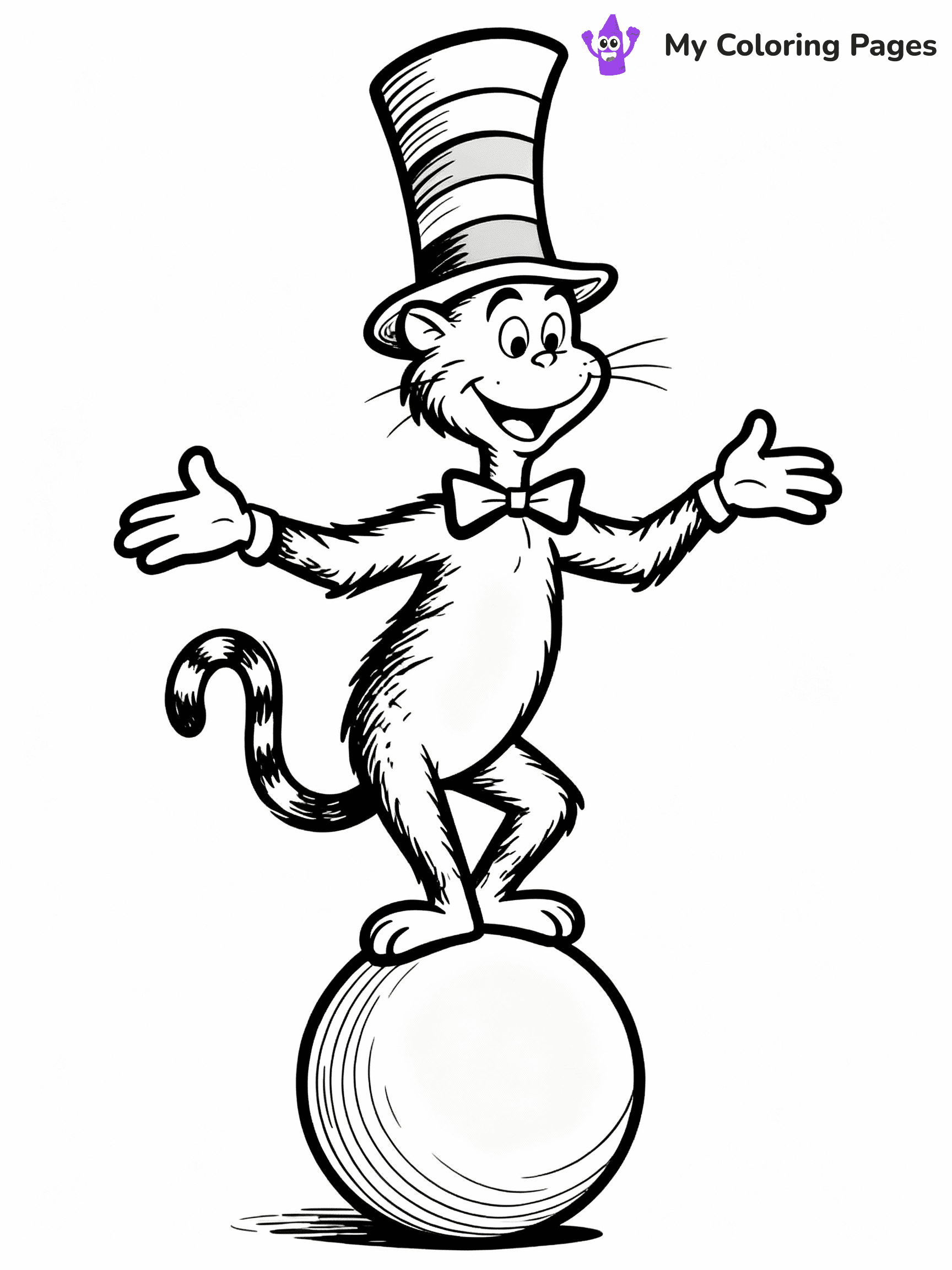 Cat In The Hat Coloring Pages - 9
