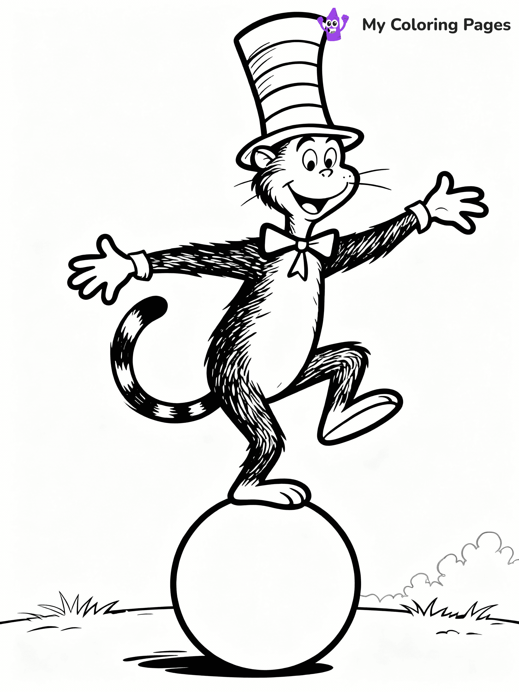 Cat In The Hat Coloring Pages - 8