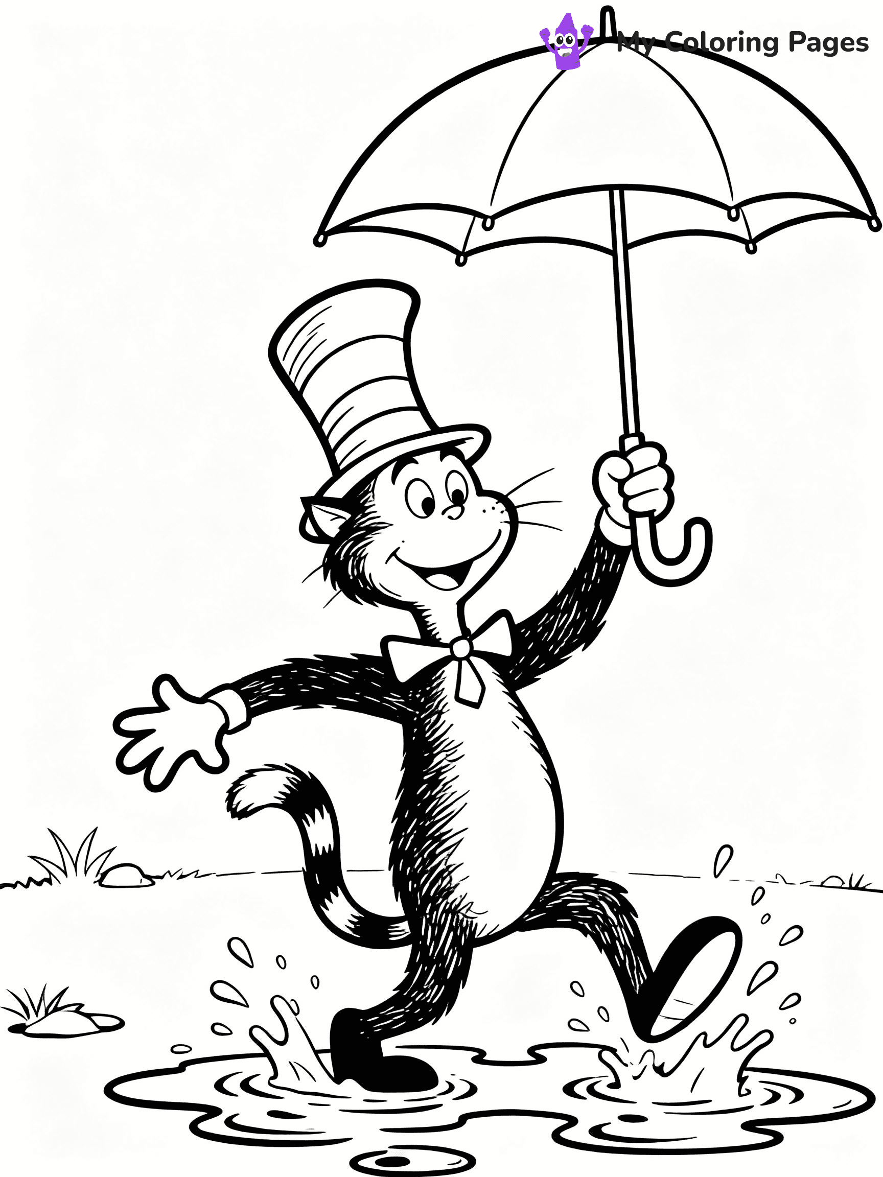 Cat In The Hat Coloring Pages - 7
