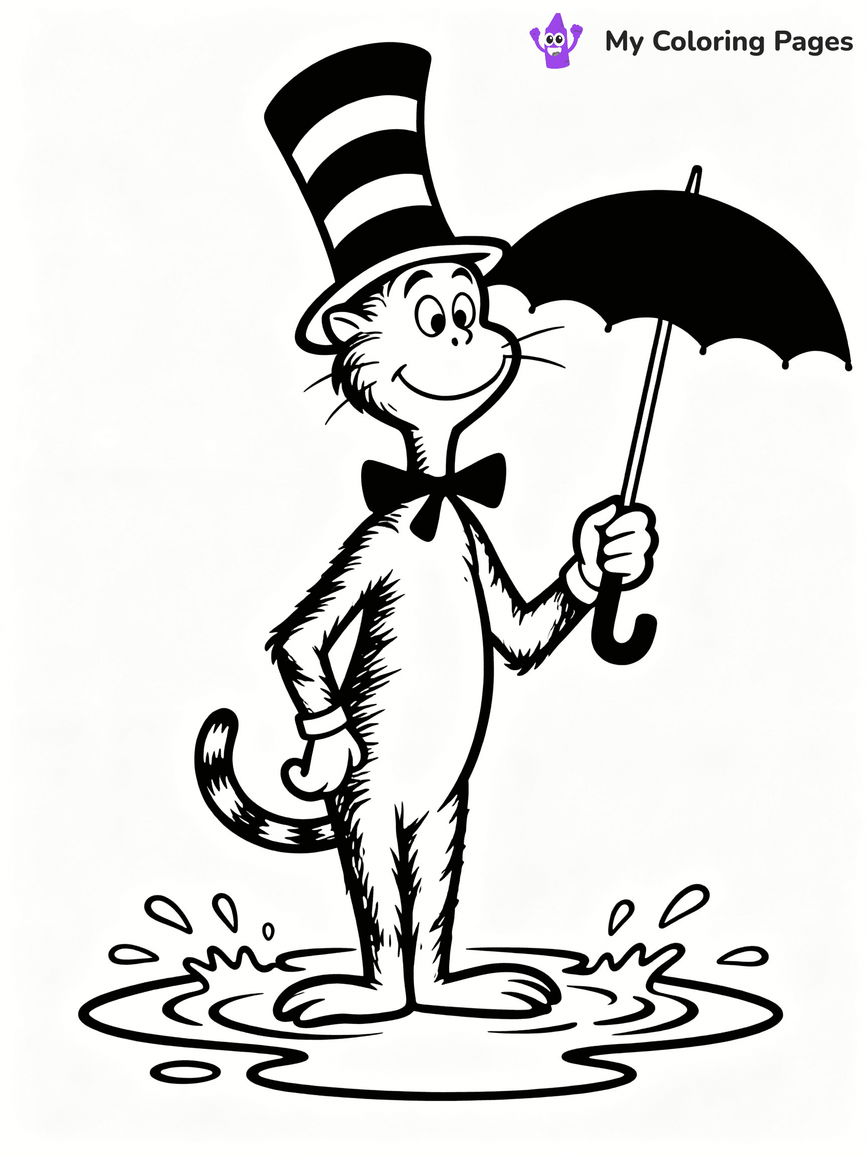 Cat In The Hat Coloring Pages - 6