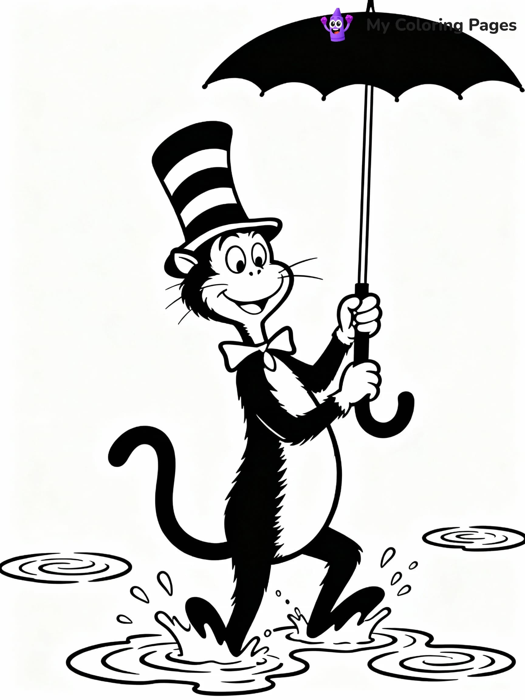 Cat In The Hat Coloring Pages - 3