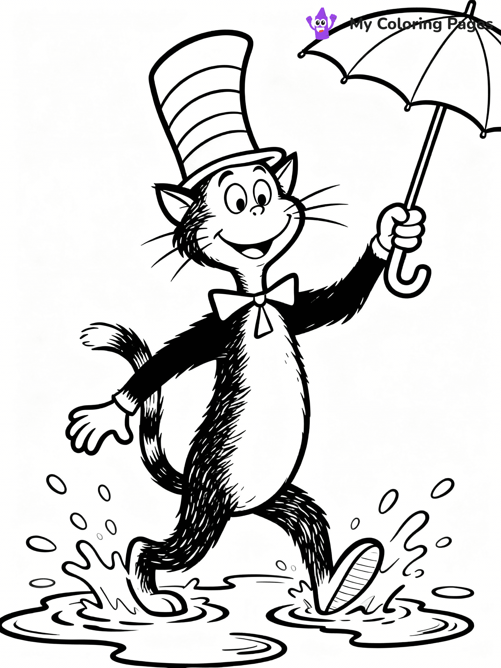 Cat In The Hat Coloring Pages - 2
