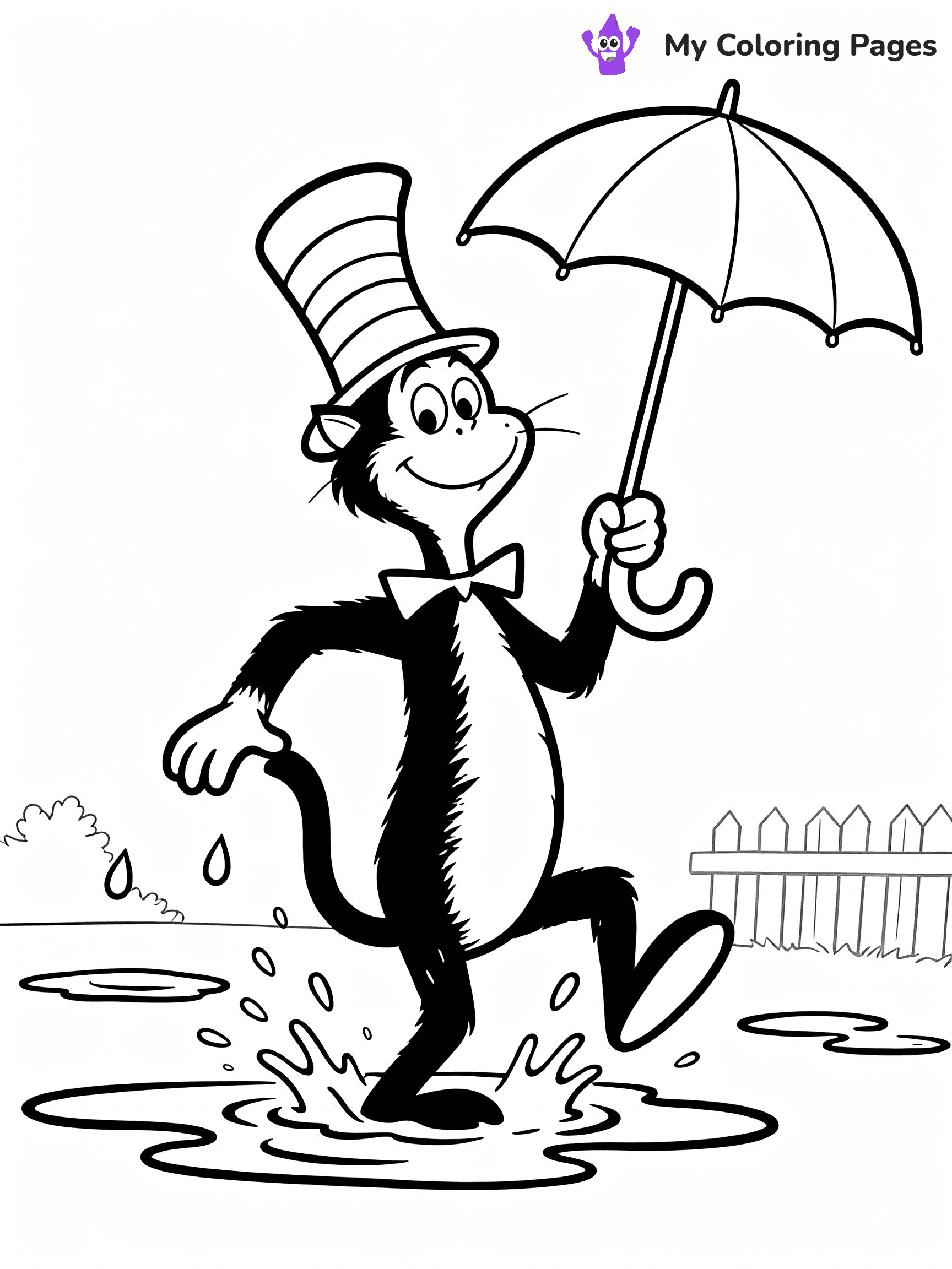 Cat In The Hat Coloring Pages - 1
