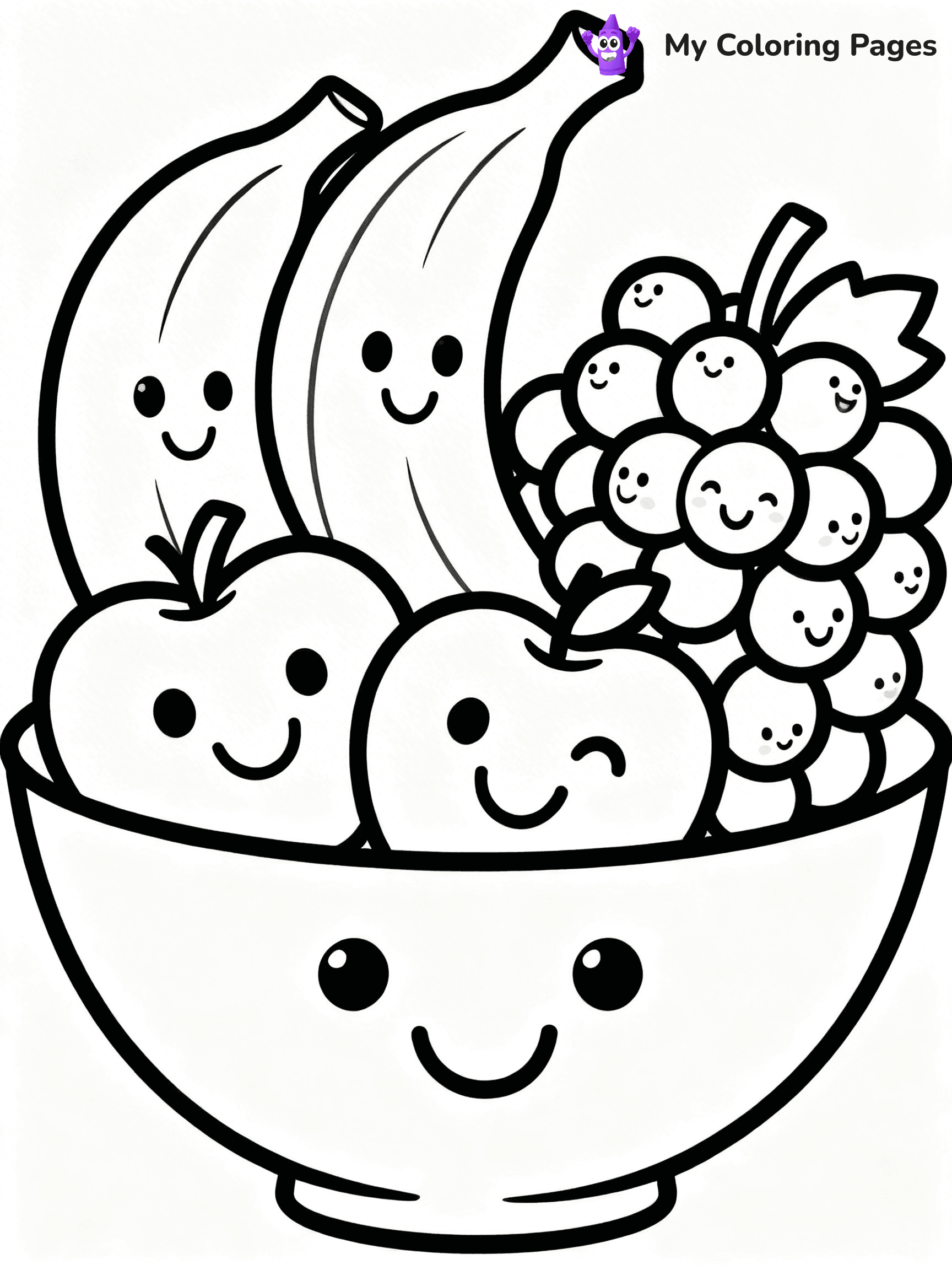 Cute Food Coloring Pages - 54