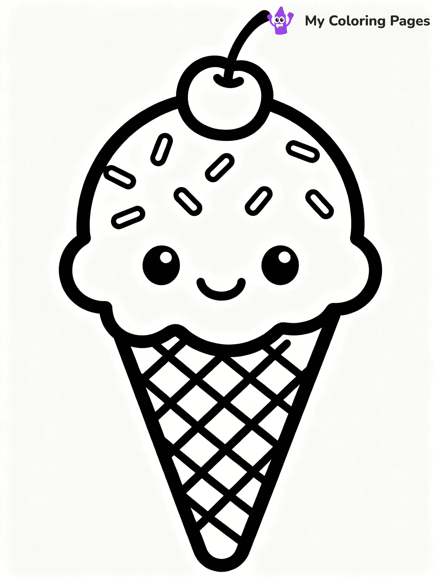 Cute Food Coloring Pages - 42