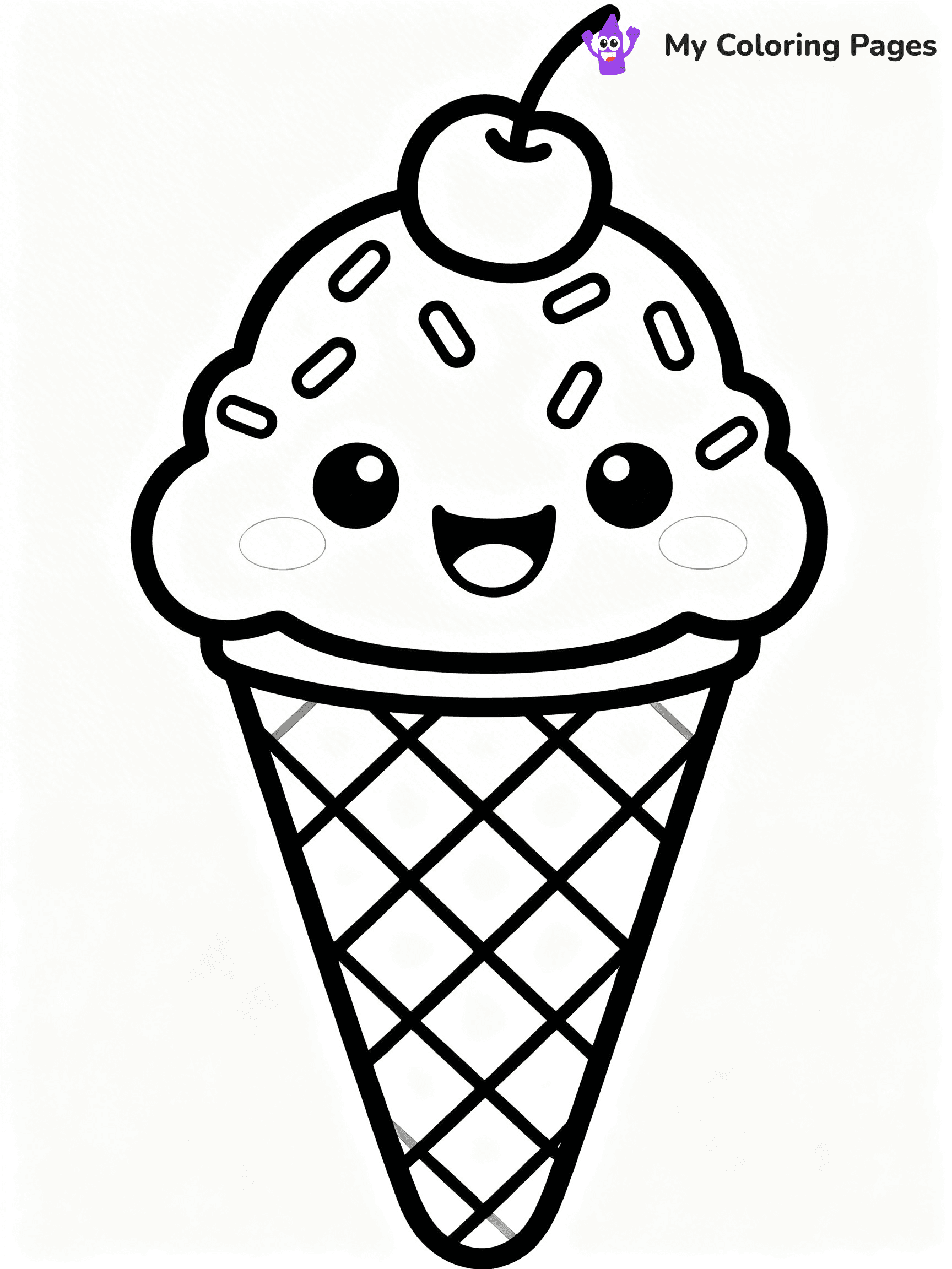 Cute Food Coloring Pages - 39