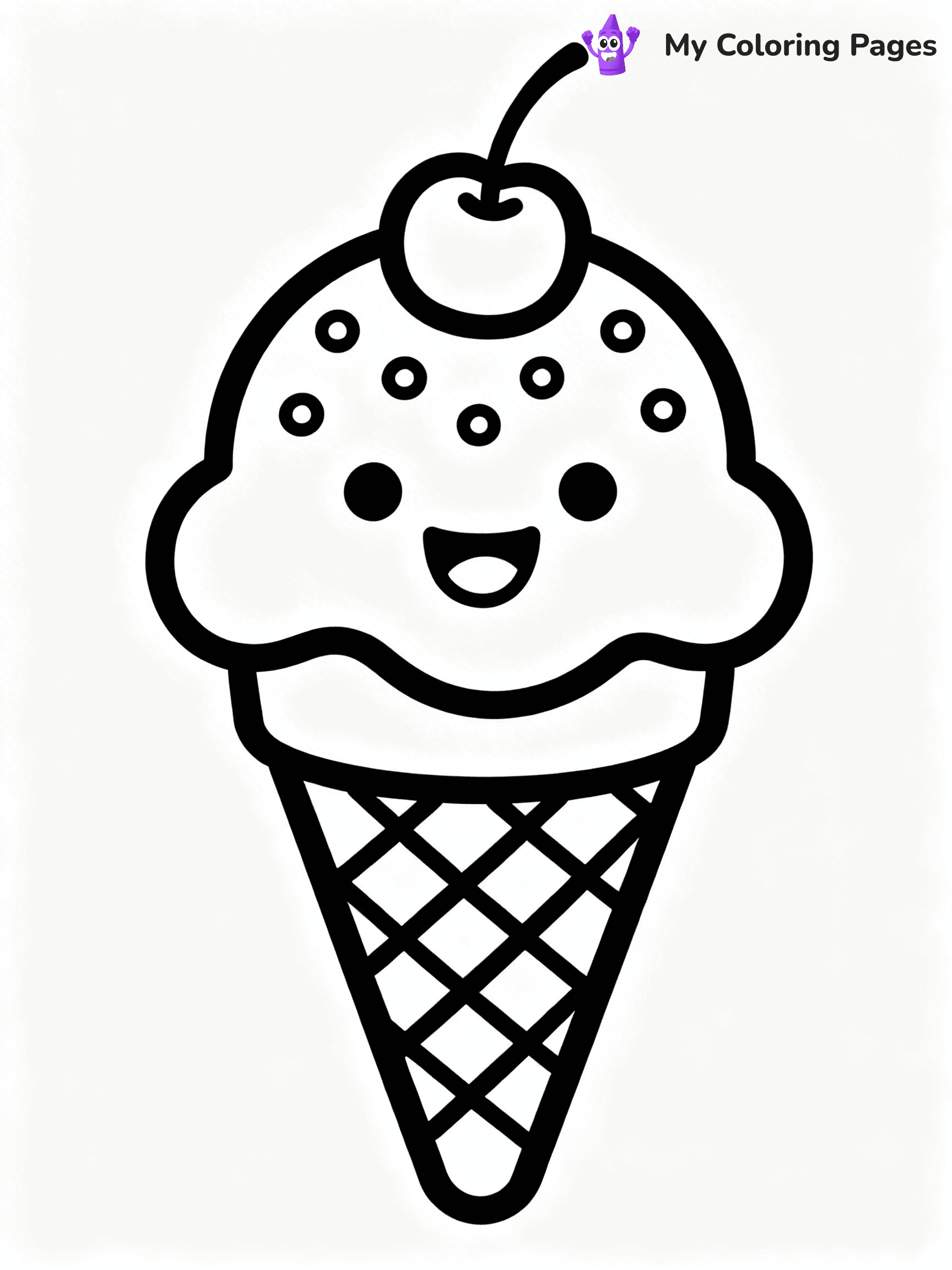 Cute Food Coloring Pages - 38