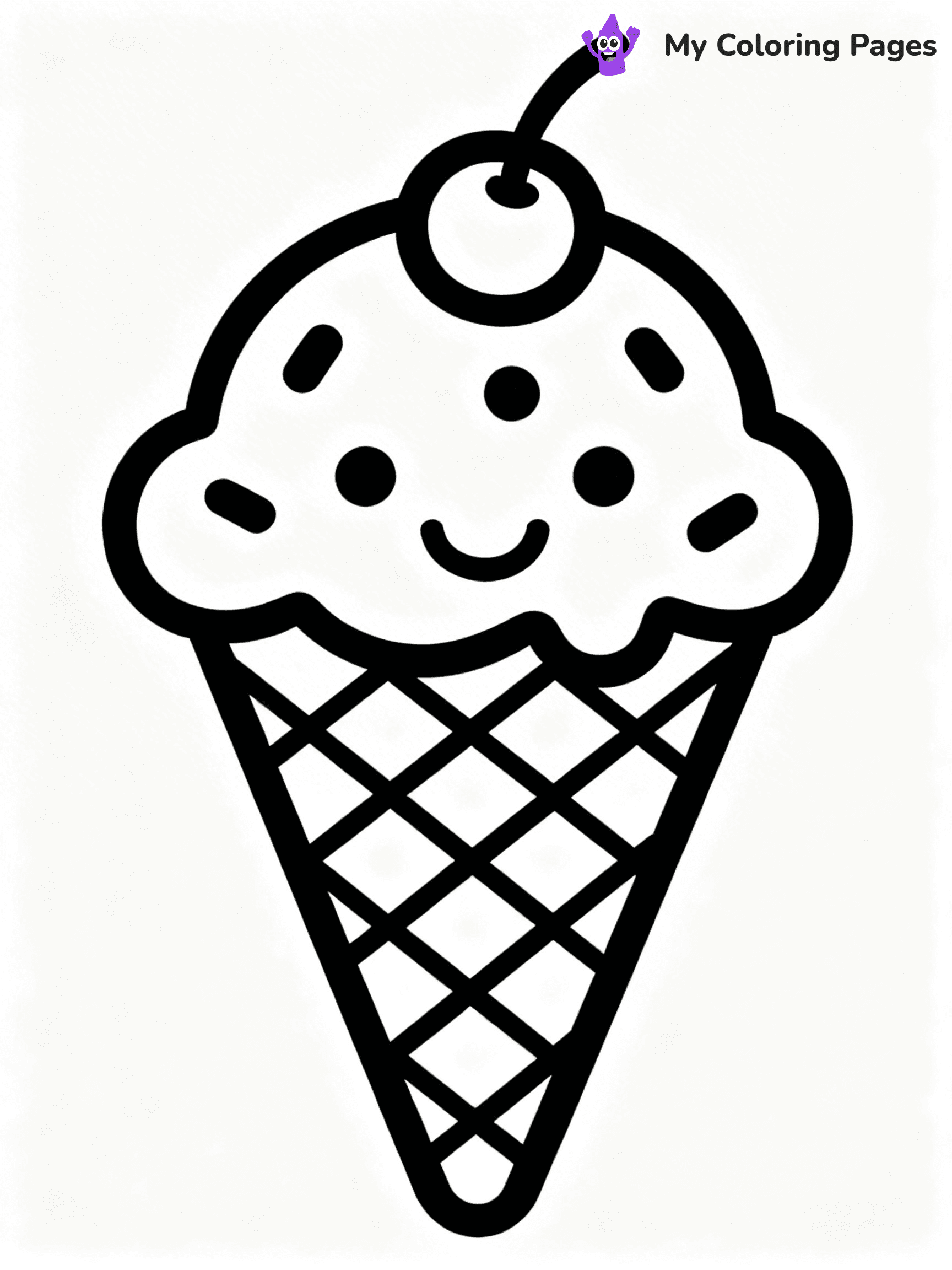 Cute Food Coloring Pages - 36