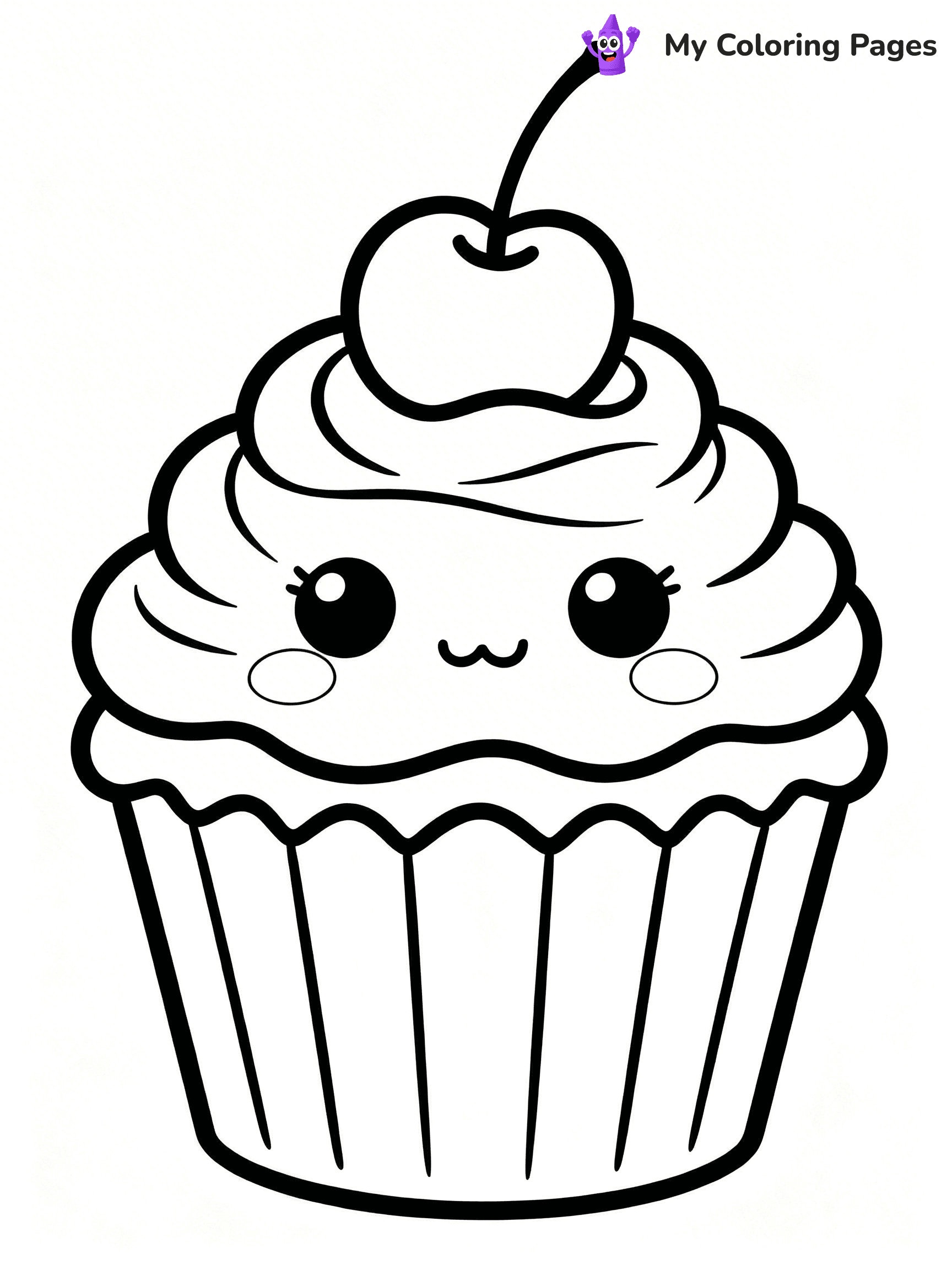 Cute Food Coloring Pages - 33