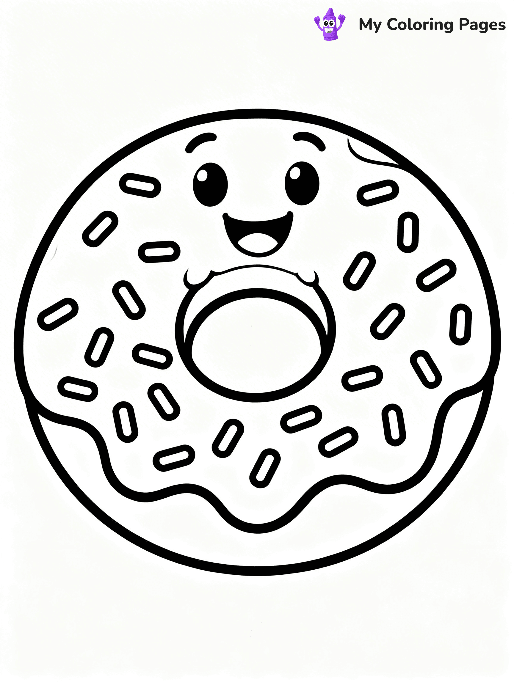 Cute Food Coloring Pages - 28