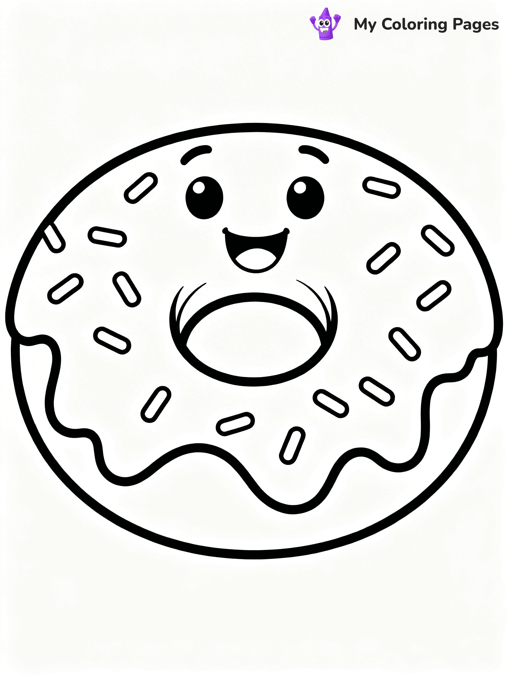 Cute Food Coloring Pages - 27