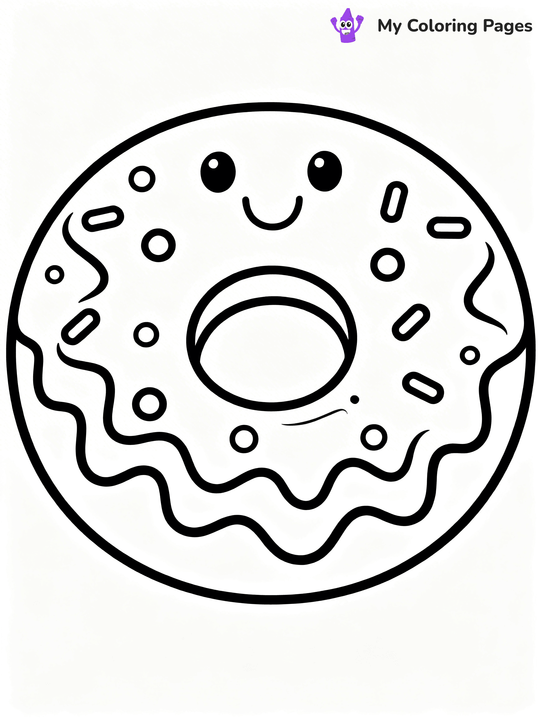 Cute Food Coloring Pages - 25