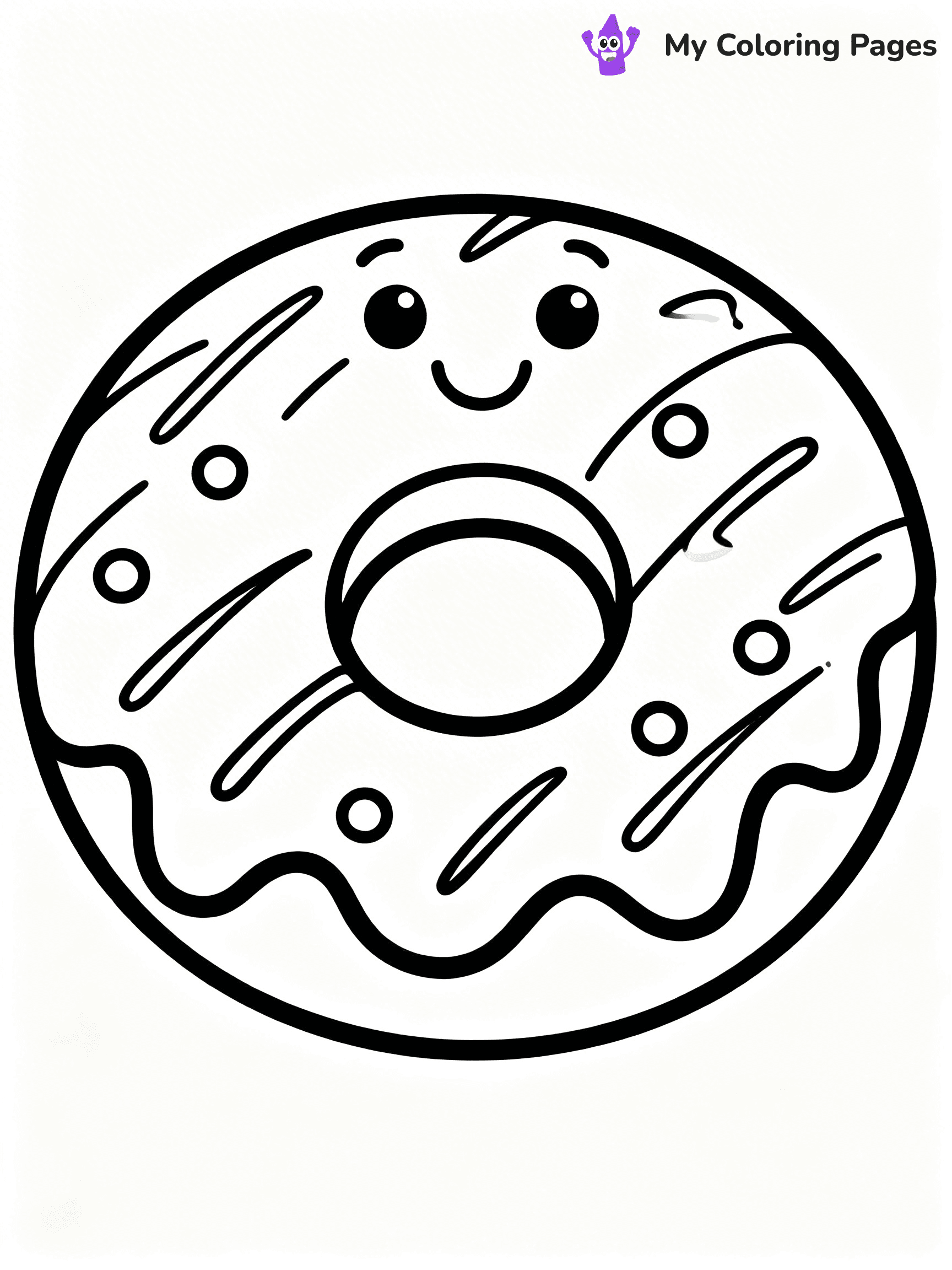Cute Food Coloring Pages - 23