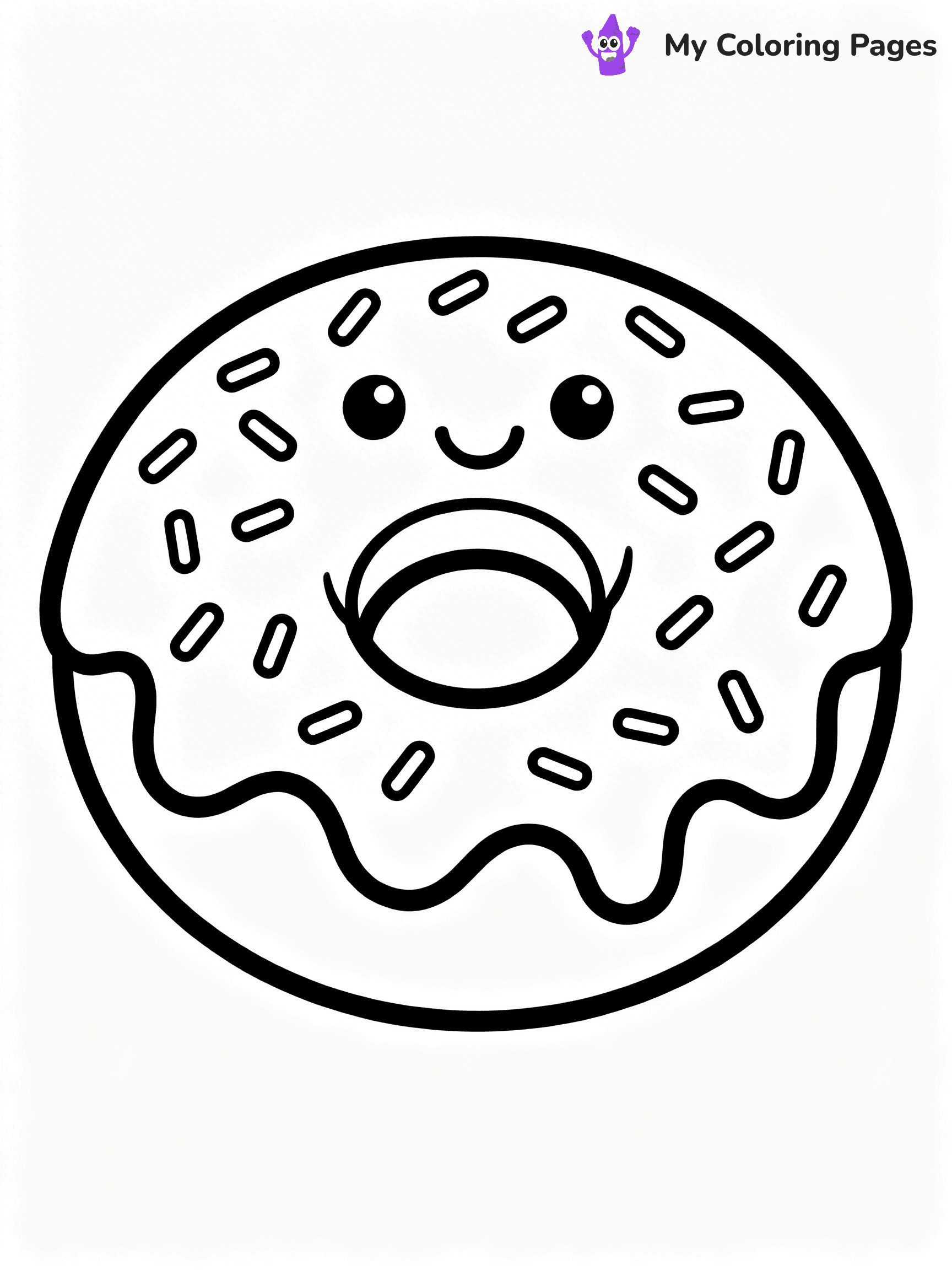 Cute Food Coloring Pages - 22