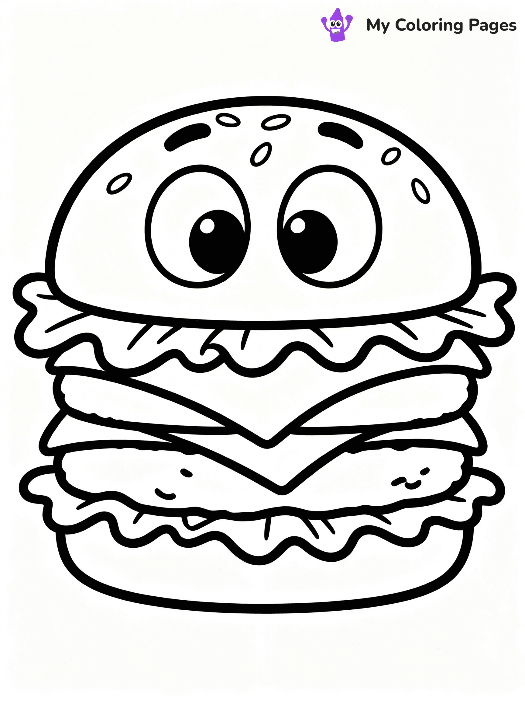 Cute Food Coloring Pages - 21