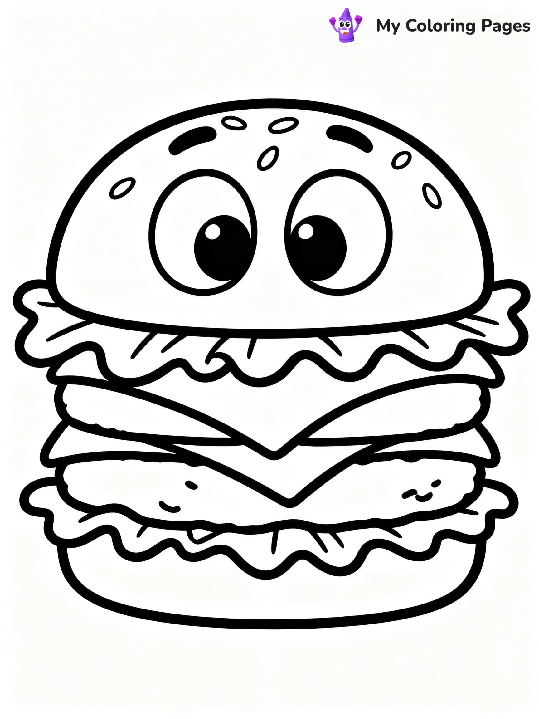 Cute Food Coloring Pages - 21