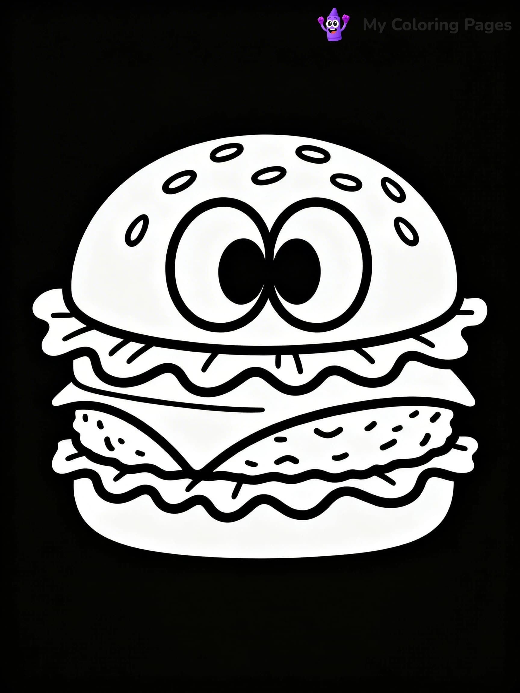 Cute Food Coloring Pages - 19