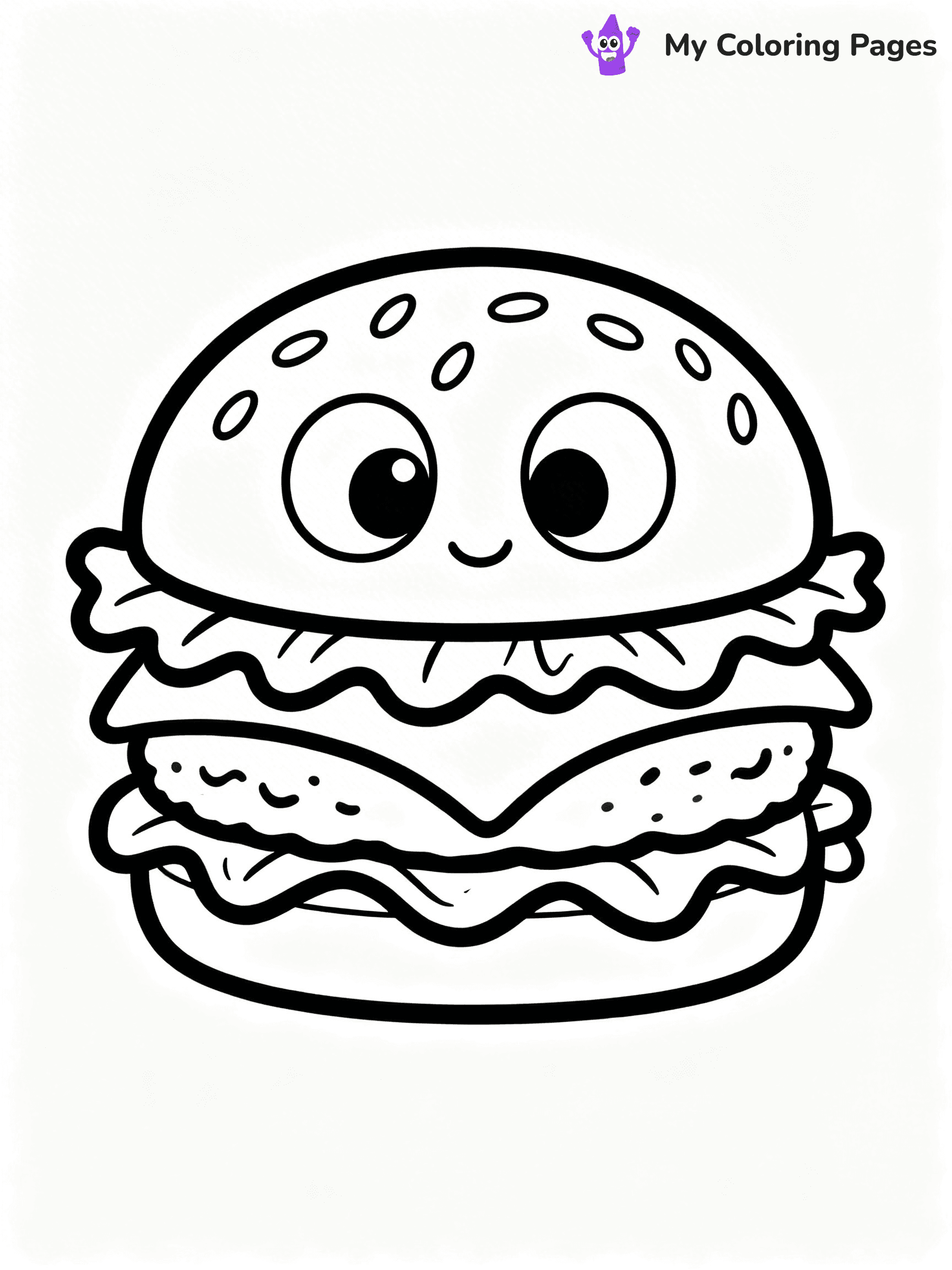 Cute Food Coloring Pages - 17