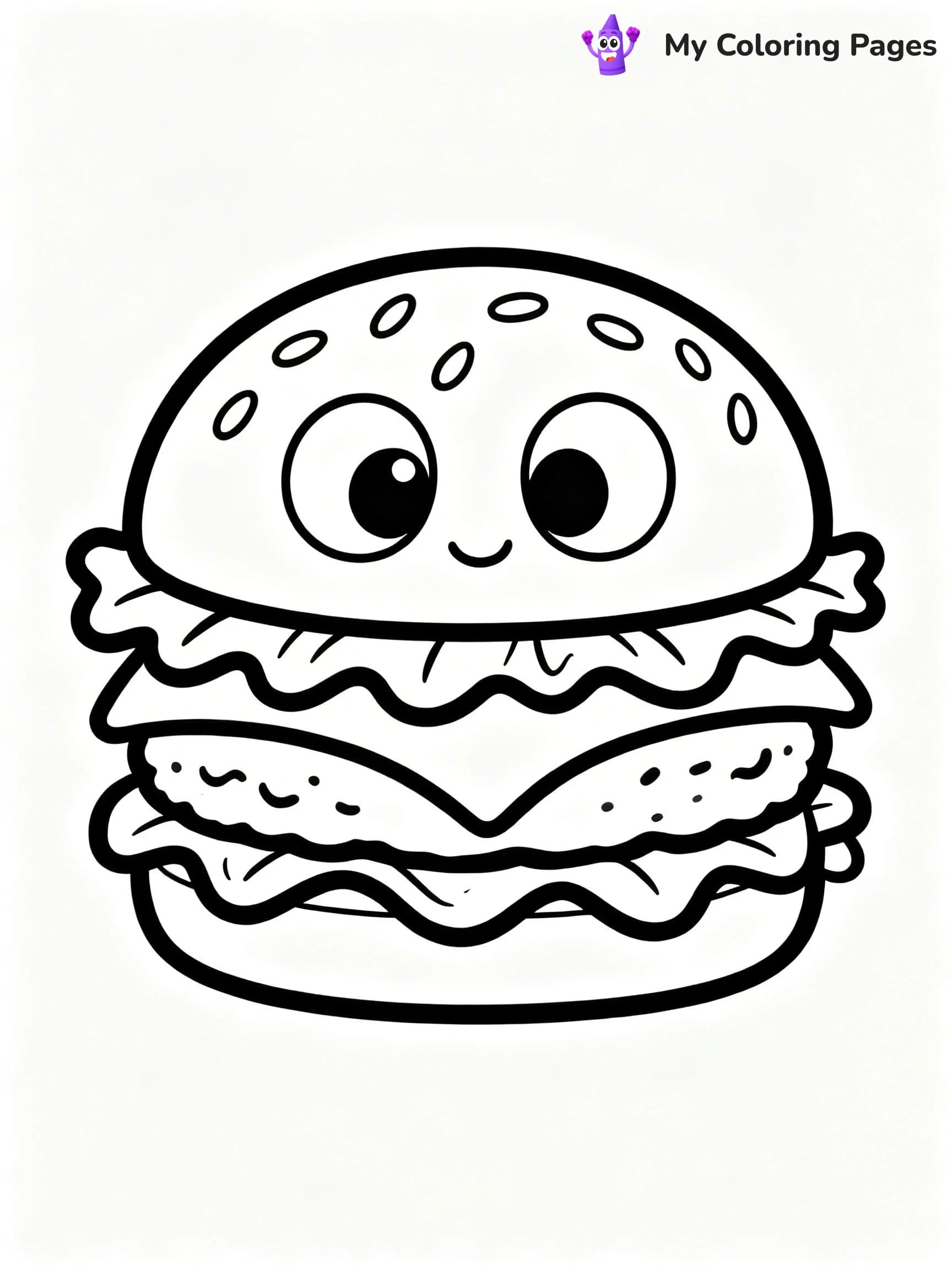 Cute Food Coloring Pages - 17