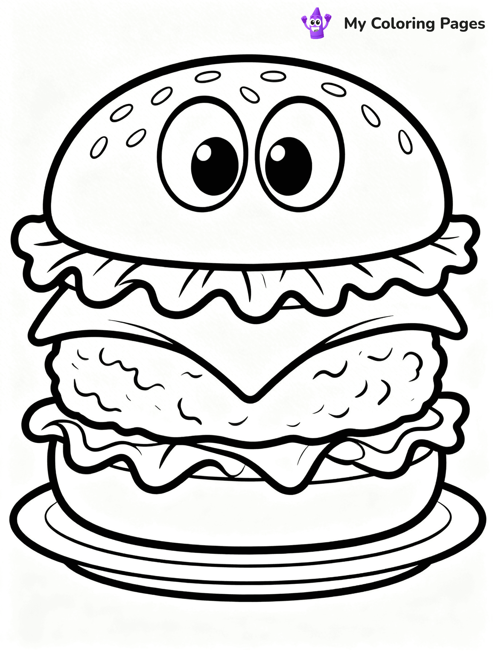 Cute Food Coloring Pages - 16