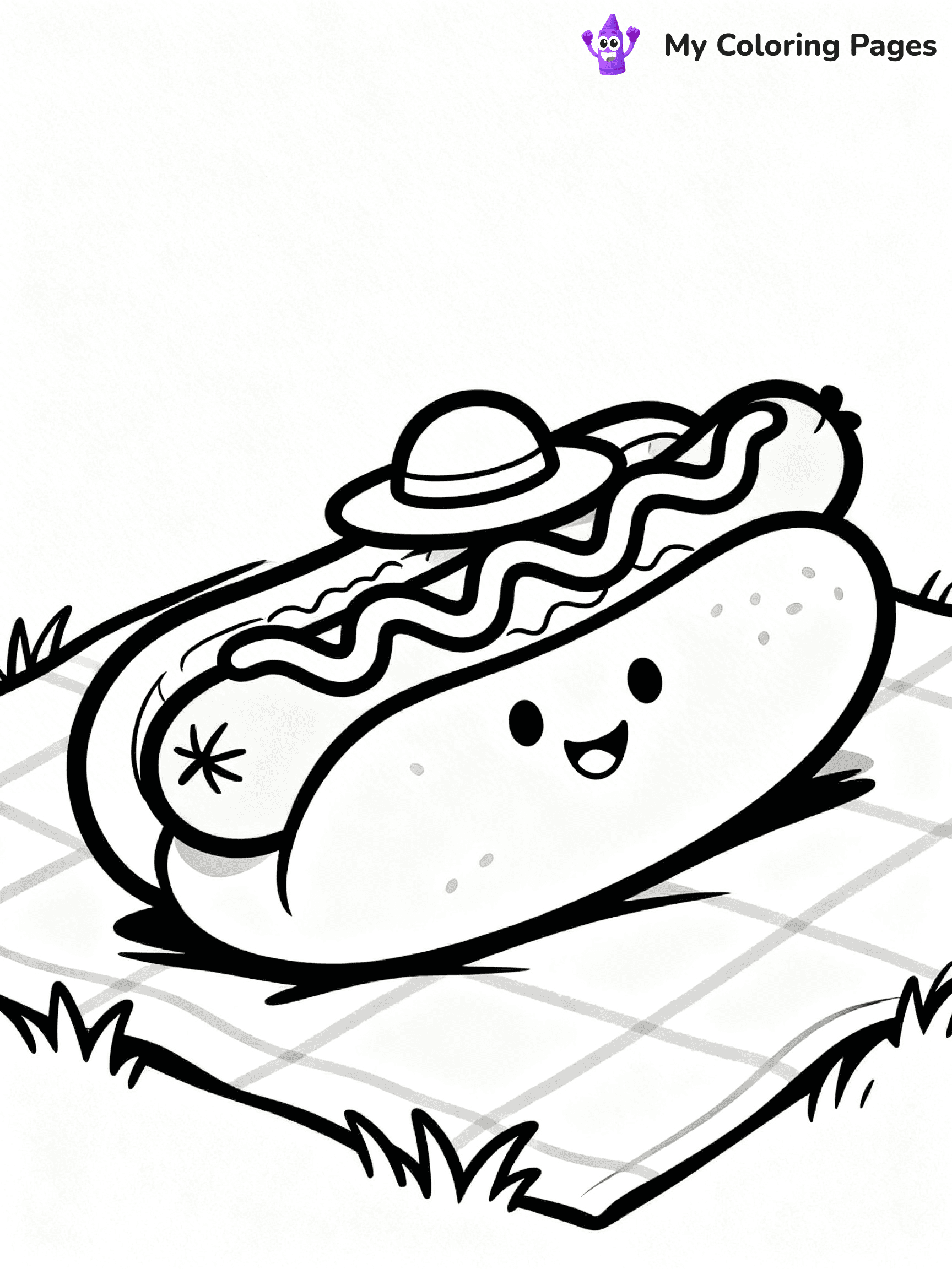 Cute Food Coloring Pages - 11