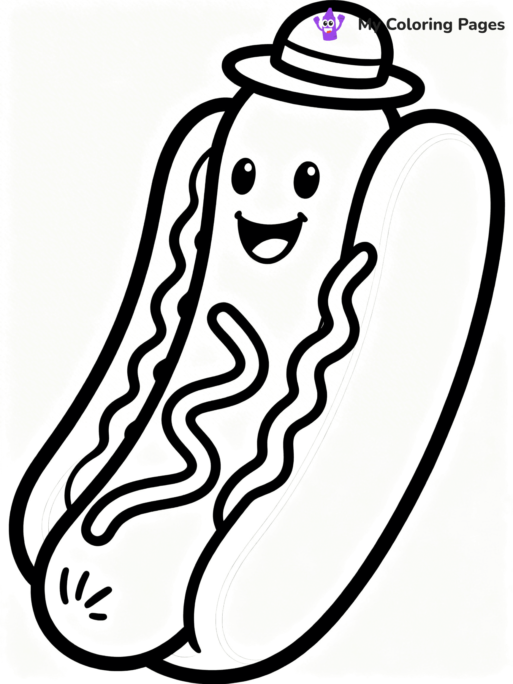 Cute Food Coloring Pages - 10